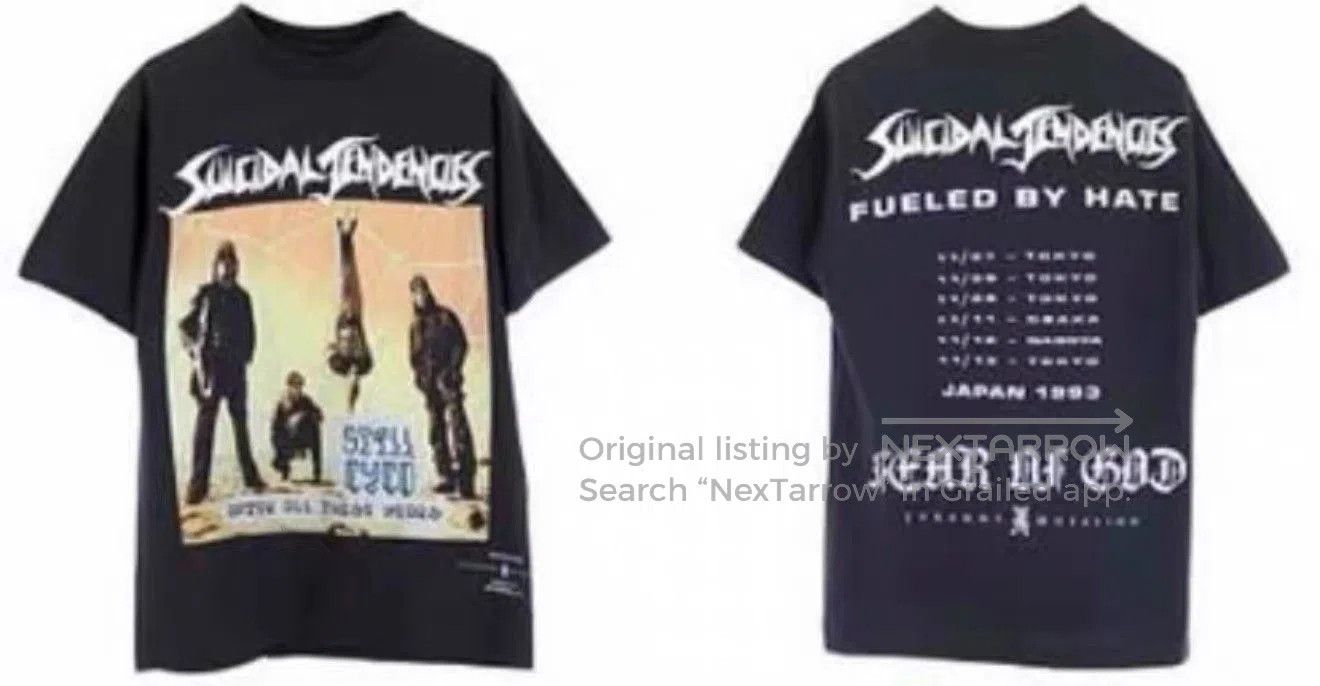 Vintage Vintage 1993 Suicidal Tendencies Band Tee. Size US M / EU 48-50 / 2 - 8 Thumbnail