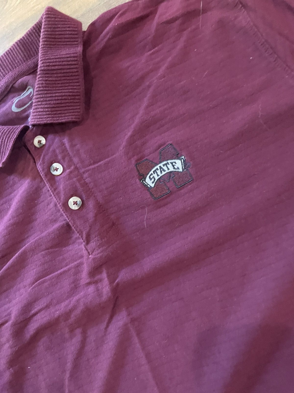 Salem Sportswear 90s Mississippi State Polo Size US L / EU 52-54 / 3 - 2 Thumbnail