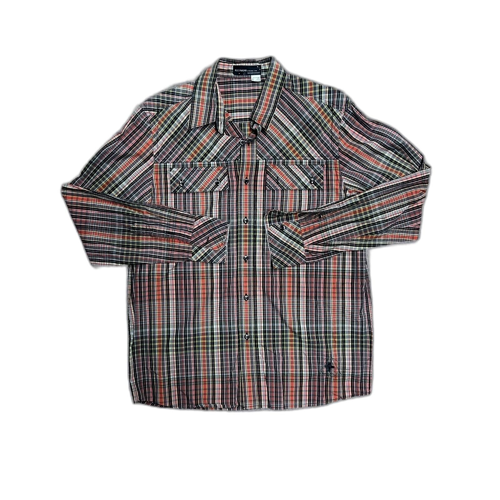 Rocawear Rocawear Button Up Shirt Medium Y2K Size US M / EU 48-50 / 2 - 3 Thumbnail