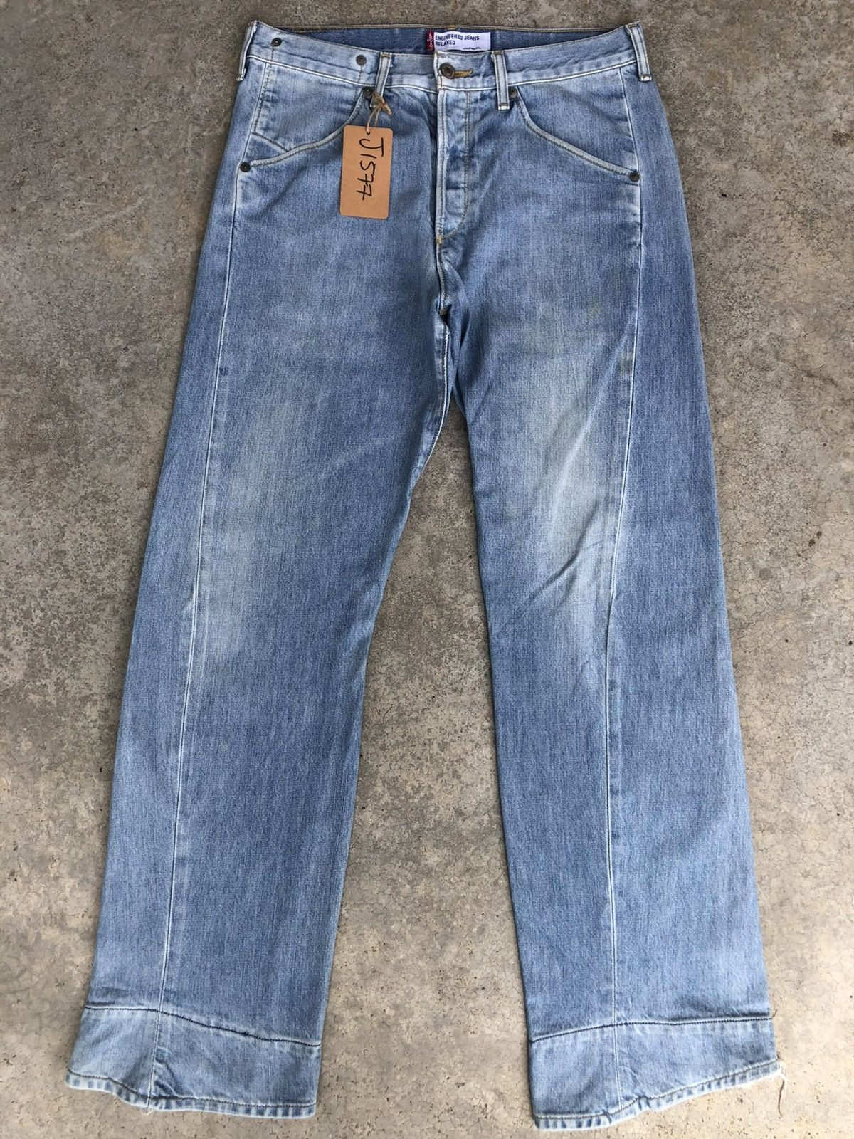 Levi's Levis Engineered Jeans Distressed Denim Size US 32 / EU 48 - 2 Thumbnail
