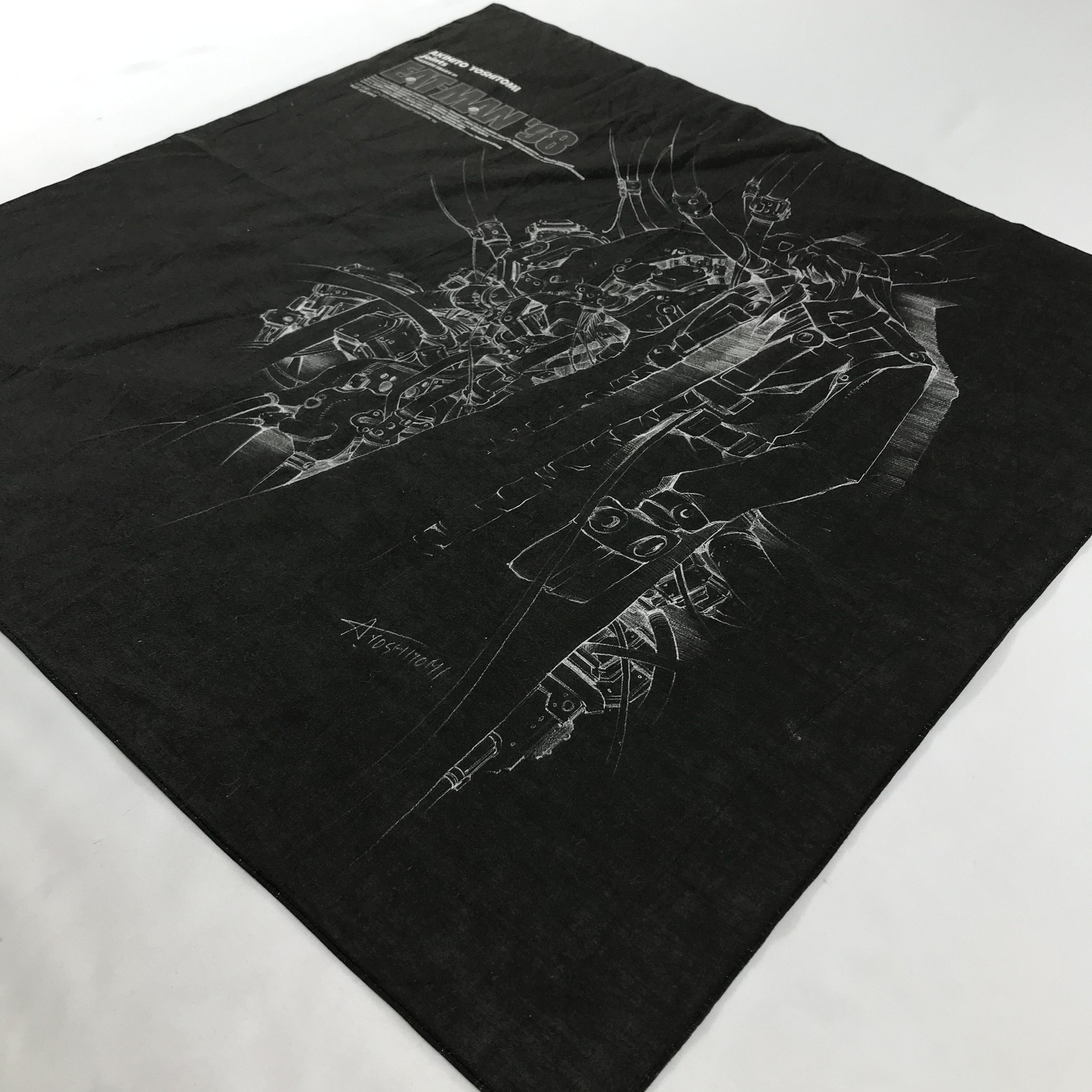 Anime × Japanese Brand × Vintage Eat Man Bandana / Handkerchief / Neckerchief -S1775 Size ONE SIZE - 2 Thumbnail
