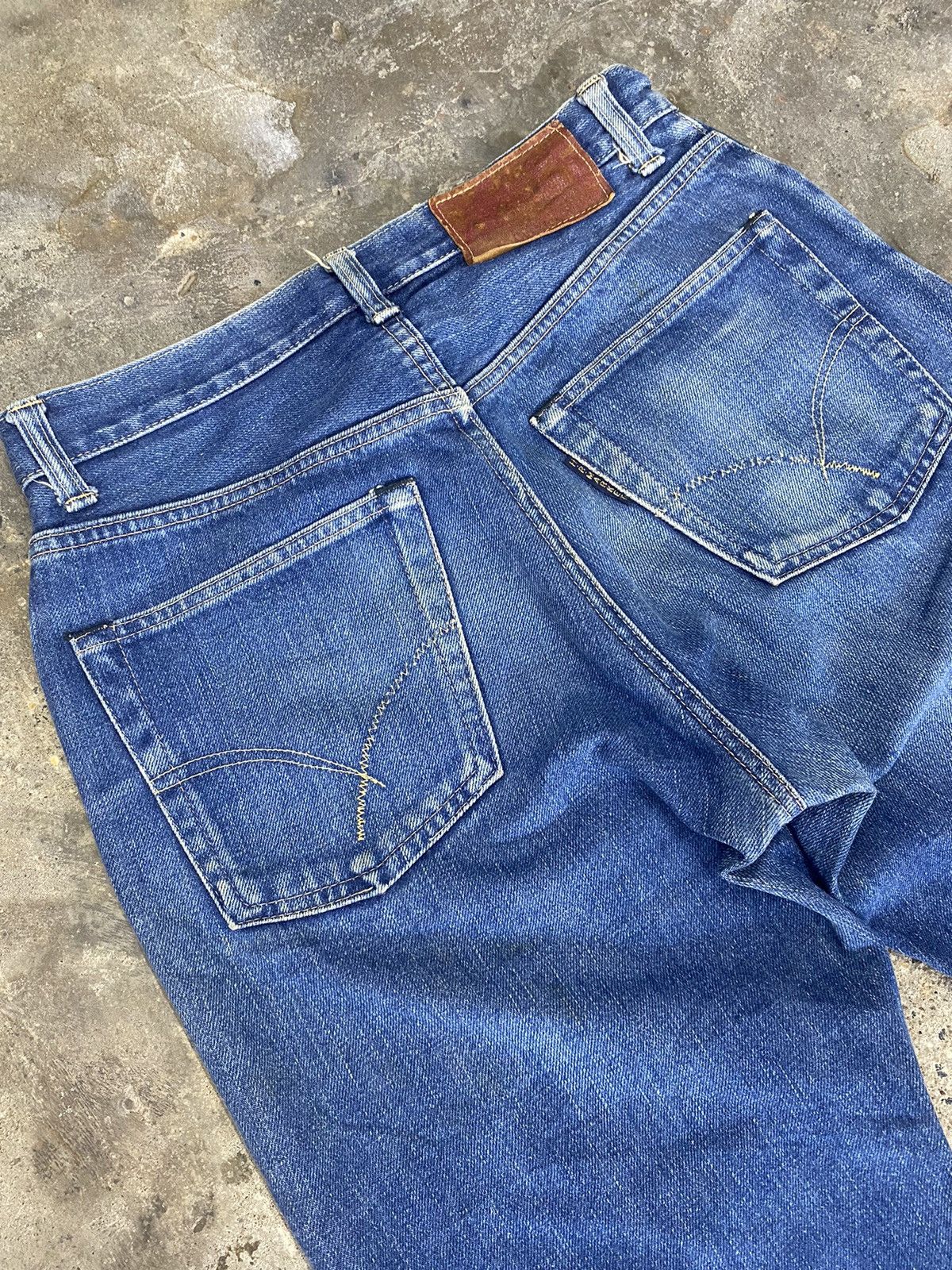 Japanese Brand × Vintage HR iron selvegde blue jeans wash japanese brand Size US 29 - 11 Thumbnail