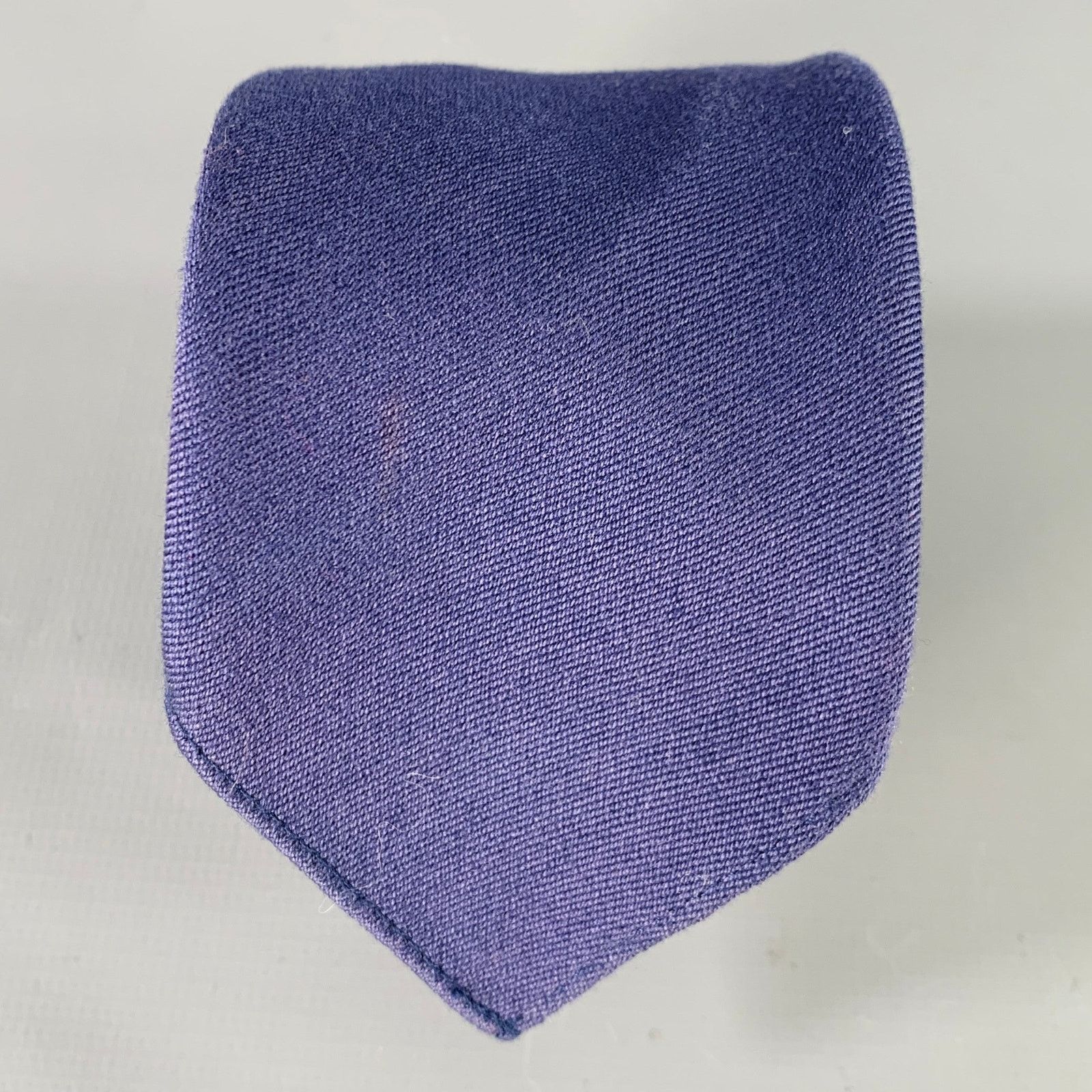 Gucci GUCCI Grey Navy Orange Stripe Skinny Silk Tie Size ONE SIZE - 1 Thumbnail