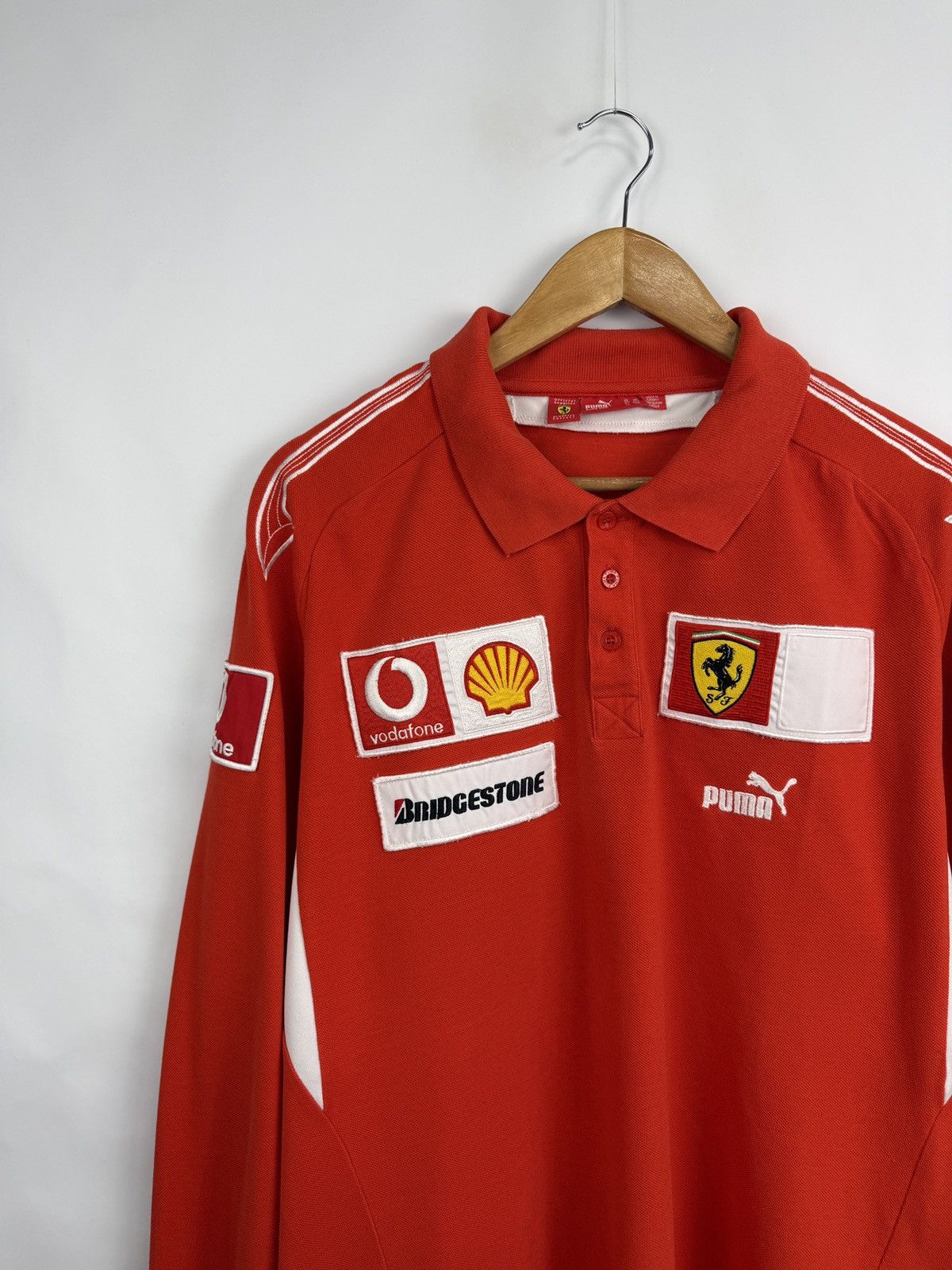 Ferrari × Puma 🇮🇹 Vintage 00s Puma Ferrari Vodafone Bridgestone Schumacher Size US XXL / EU 58 / 5 - 3 Thumbnail