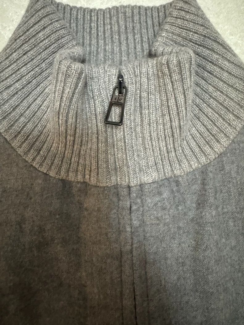 LORO PIANA Double grey cashmere jacket