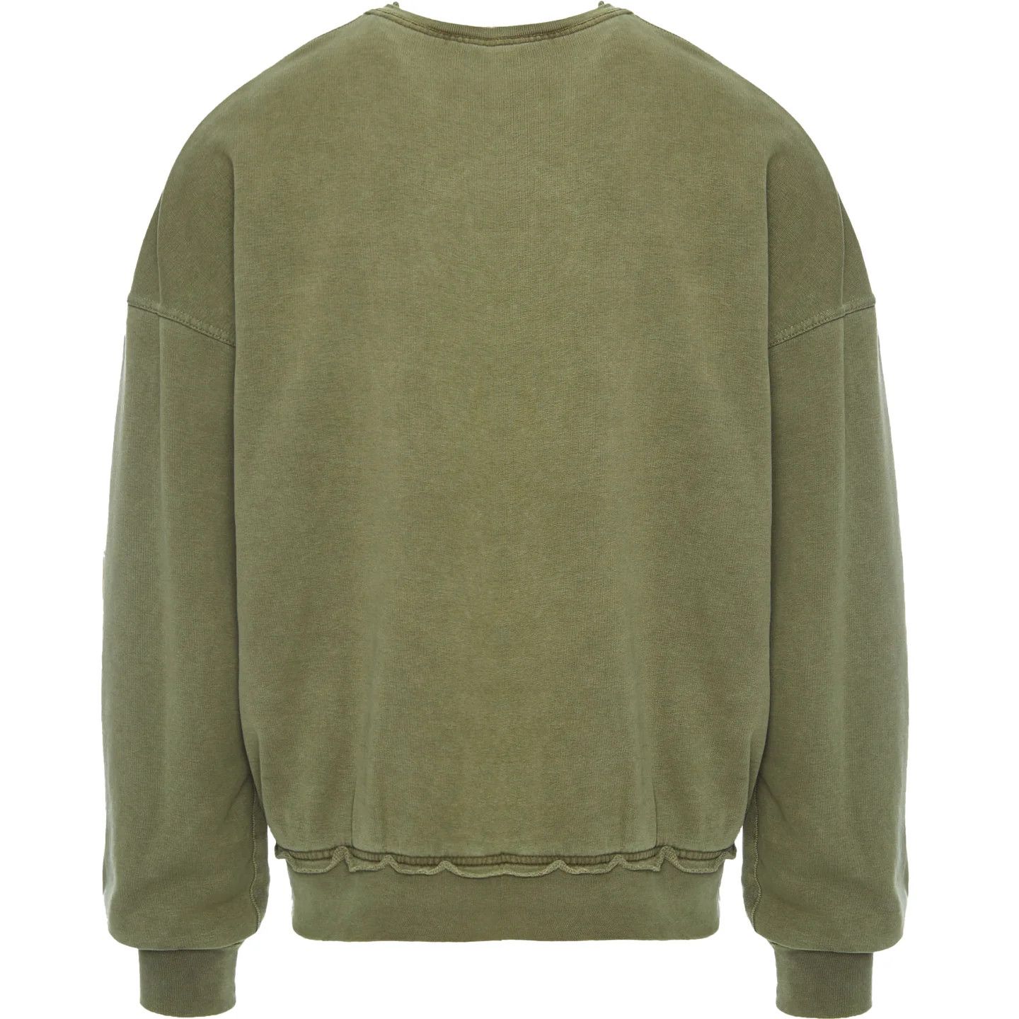 Haider Ackermann o1mle0125 Raw Edge Sweatshirts & Hoodie in Green Size US XXS / EU 40 - 2 Thumbnail