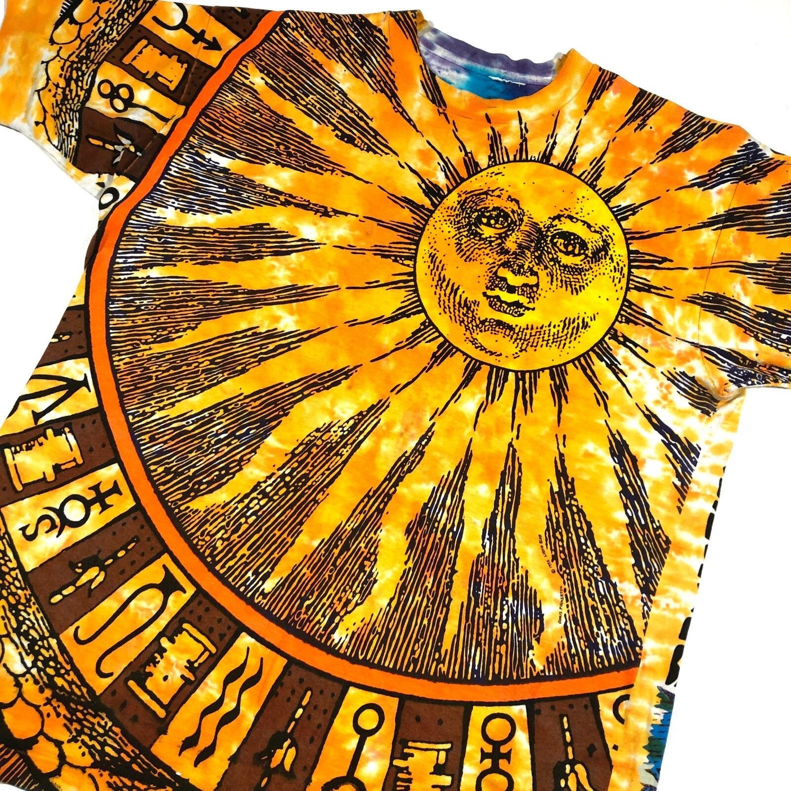 Liquid Blue × Vintage Vintage 1992 Liquid Blue Sun & Moon AOP Horoscope Tee Size US L / EU 52-54 / 3 - 2 Thumbnail