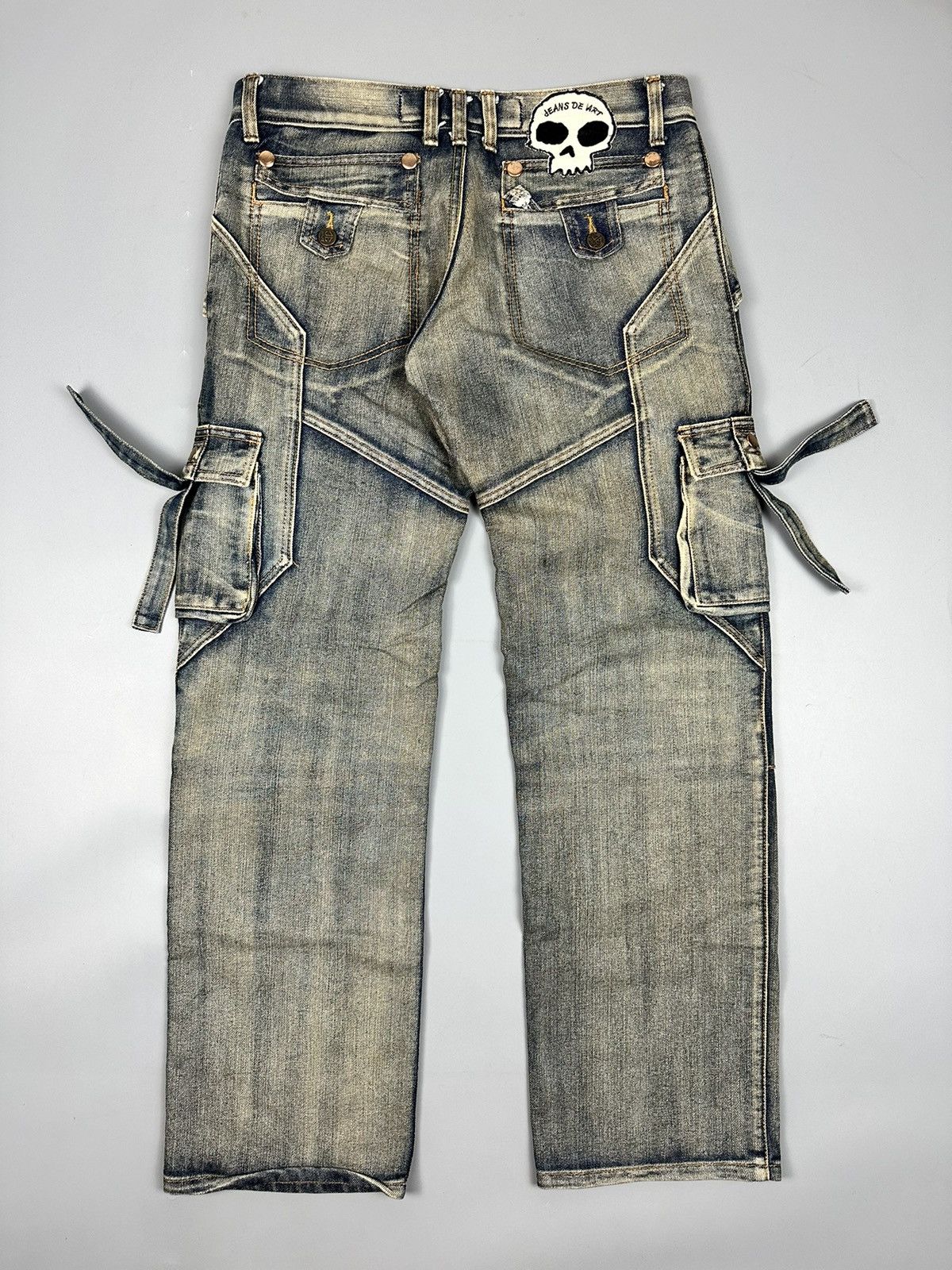 If Six Was Nine Tactical Bondage Multi Pocket Jeans De Art Size US 33 - 2 Thumbnail