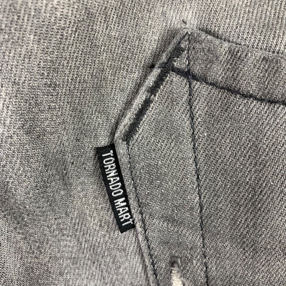Japanese Brand × Tornado Mart TORNADO MART Flare distressed fly button jeans Size 33" - 17 Thumbnail