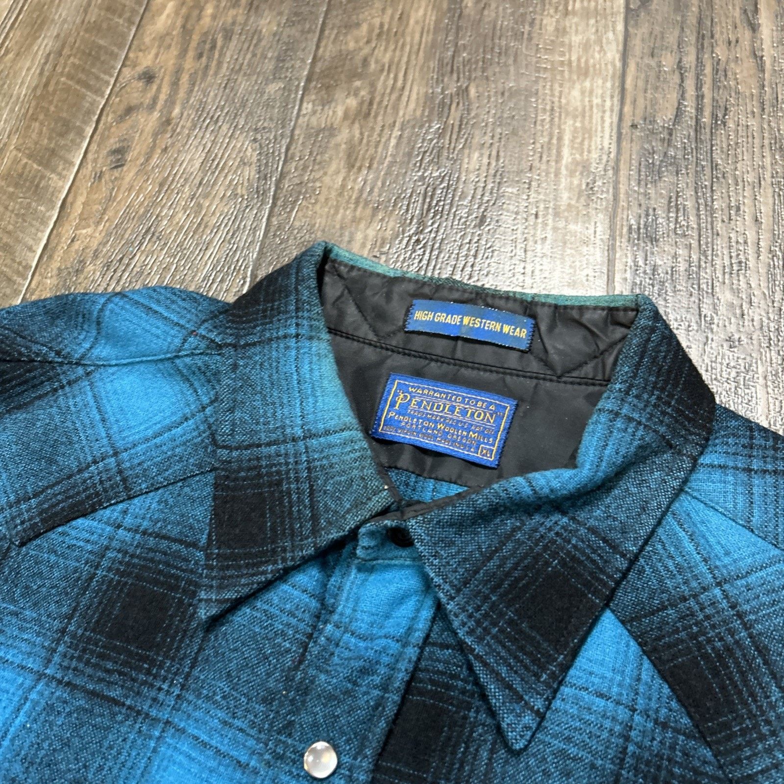Pendleton VTG Pendleton High Grade Western Wear Wool Pearl Flaws Size US XL / EU 56 / 4 - 3 Thumbnail