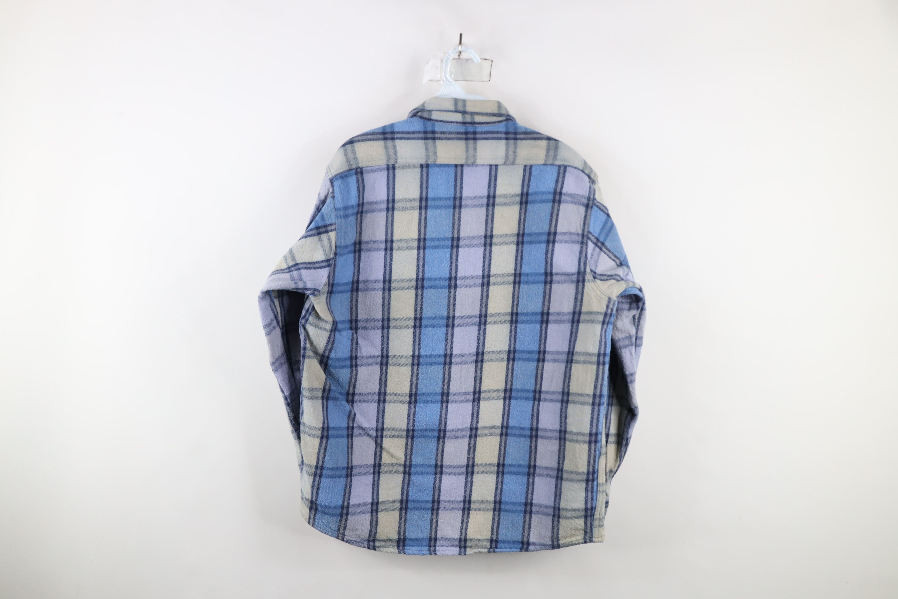 Vintage Vintage 90s Streetwear Heavyweight Button Shirt Plaid Size US L / EU 52-54 / 3 - 8 Thumbnail