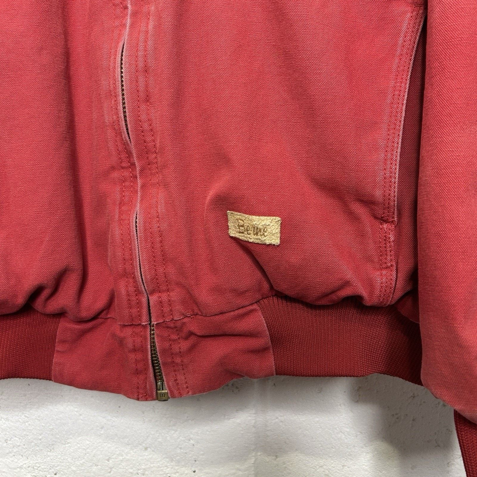 Vintage Vintage 90’s Berne Hooded Canvas Jacket “Red" Size US L / EU 52-54 / 3 - 3 Thumbnail