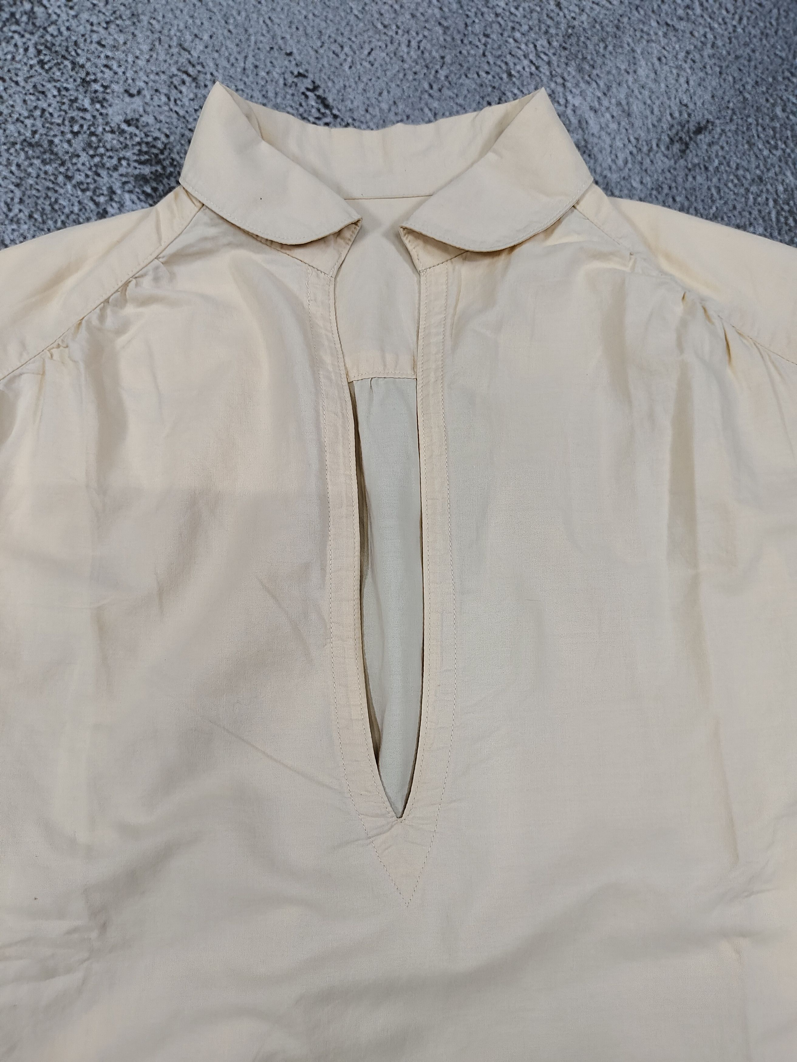 Tsumori Chisato 2000s Tsumori chisato- Deep V Placket Puff Sleeve Cropped Size L / US 10 / IT 46 - 11 Thumbnail