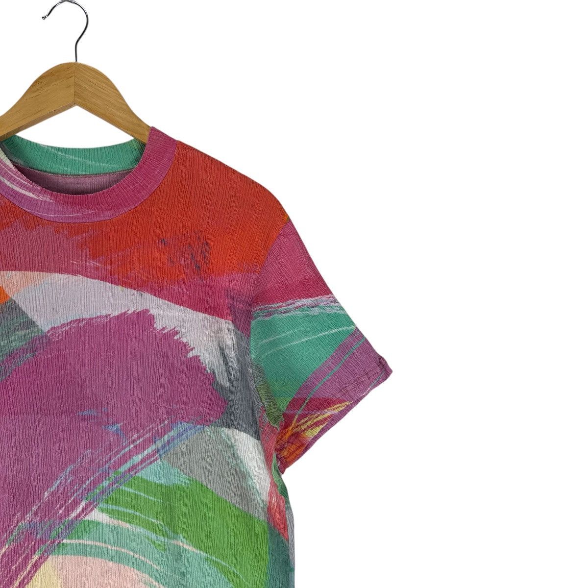 Issey Miyake ☀️HAAT ISSEY MIYAKE RUNWAY COLORWAY SHORT SLEEVE TSHIRT Size M / US 6-8 / IT 42-44 - 3 Thumbnail