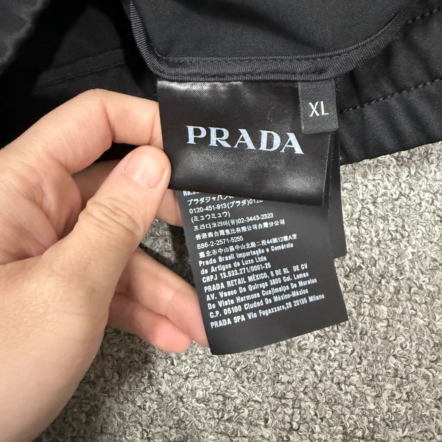 Prada Prada Black Nylon Jacket XL Size US XL / EU 56 / 4 - 4 Thumbnail