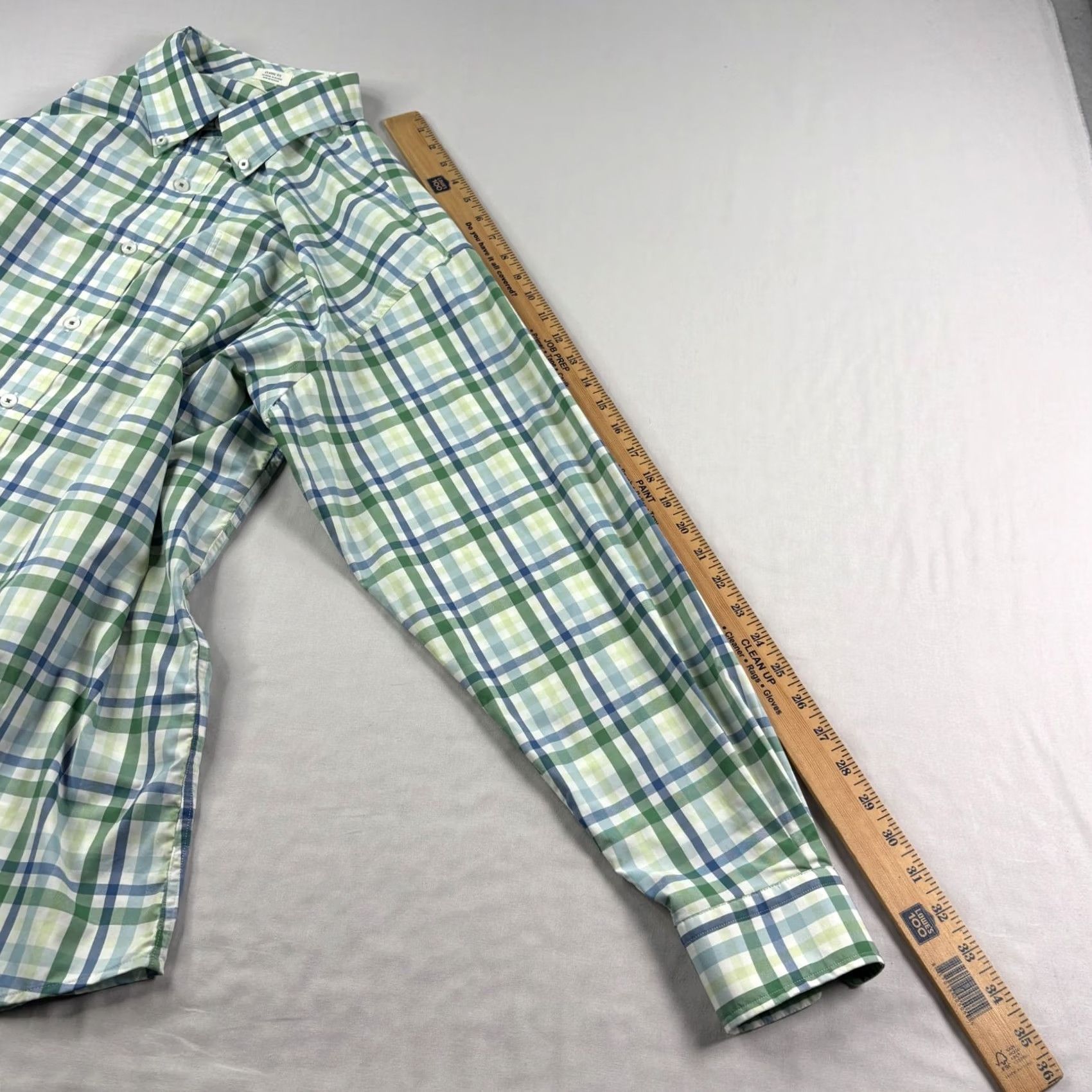 Vintage Onward Reserve Shirt Mens XL Plaid Button Up Stretch Nylon Casual Size US XL / EU 56 / 4 - 6 Thumbnail