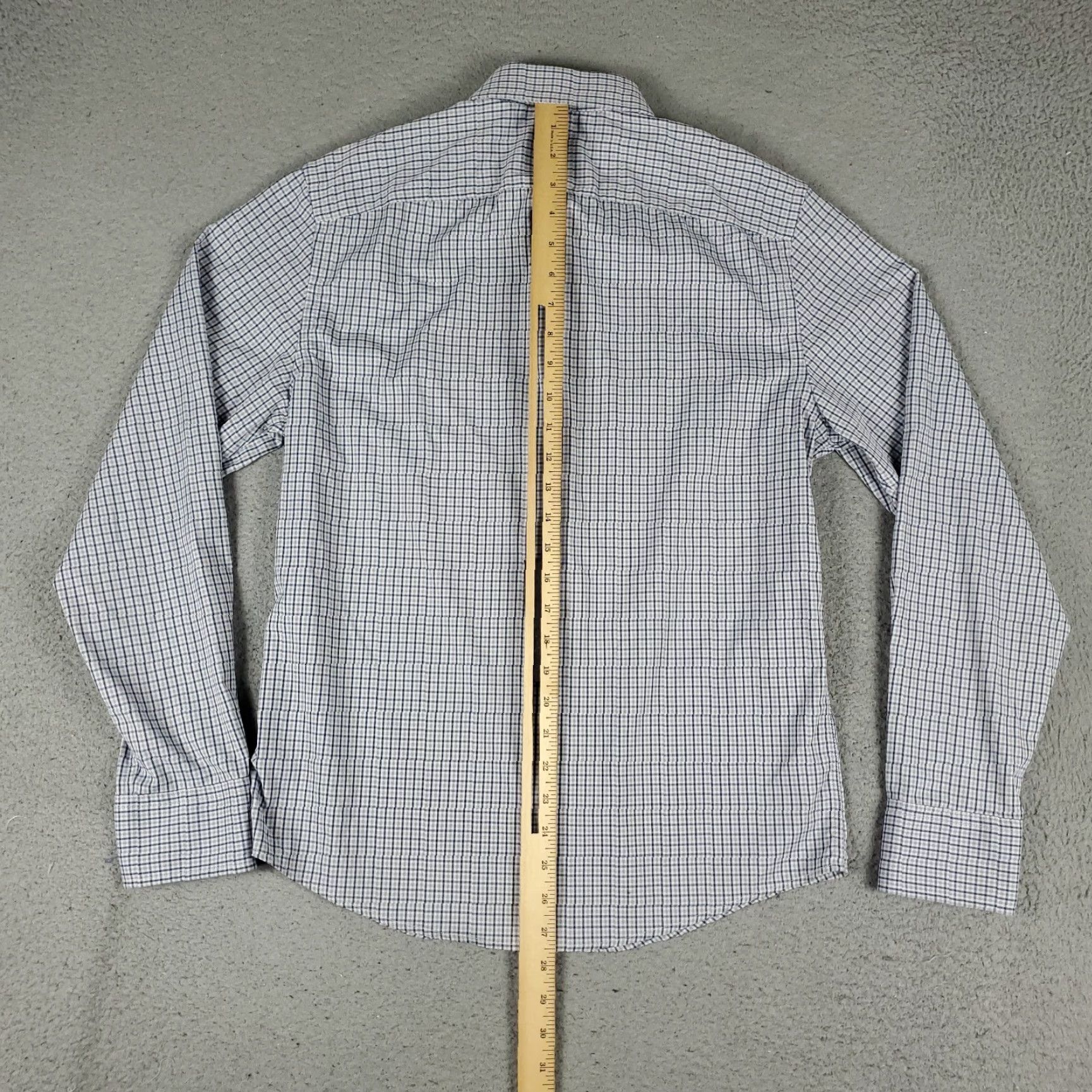 UNTUCKit UNTUCKit Blue Plaid Button-Up Shirt Mens Medium Slim Fit Long Sleeve Casual Size US M / EU 48-50 / 2 - 3 Thumbnail