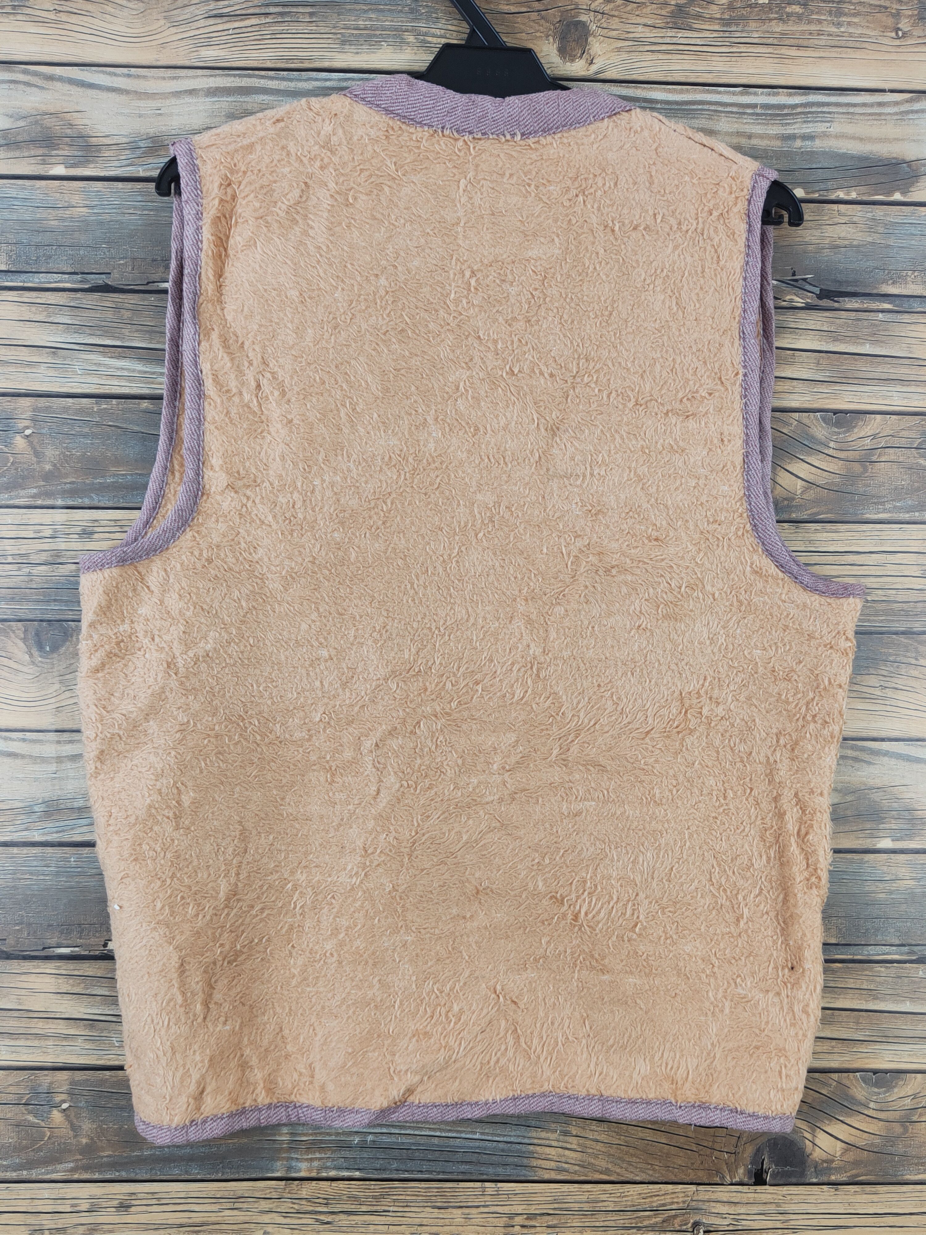 Japanese Brand × Vintage Vintage Japanese Brand Orange Fur Mohair Toggle Vests Size US M / EU 48-50 / 2 - 7 Thumbnail