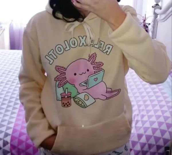 Japanese Brand Beige Color Boba Milk Tea Hoodies Korean Style Hoodie Size US M / EU 48-50 / 2 - 5 Thumbnail