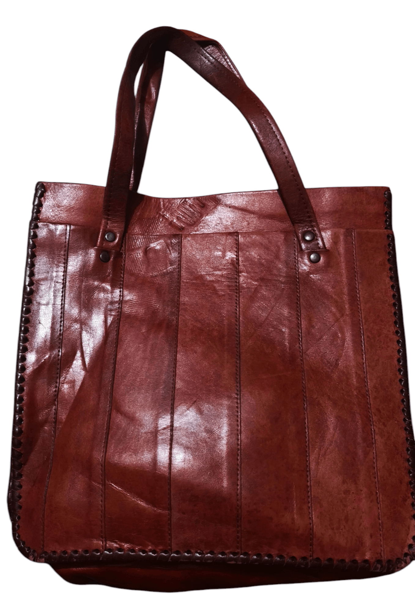 Japanese Brand Genuine leather tote bag handmade Size ONE SIZE - 2 Thumbnail