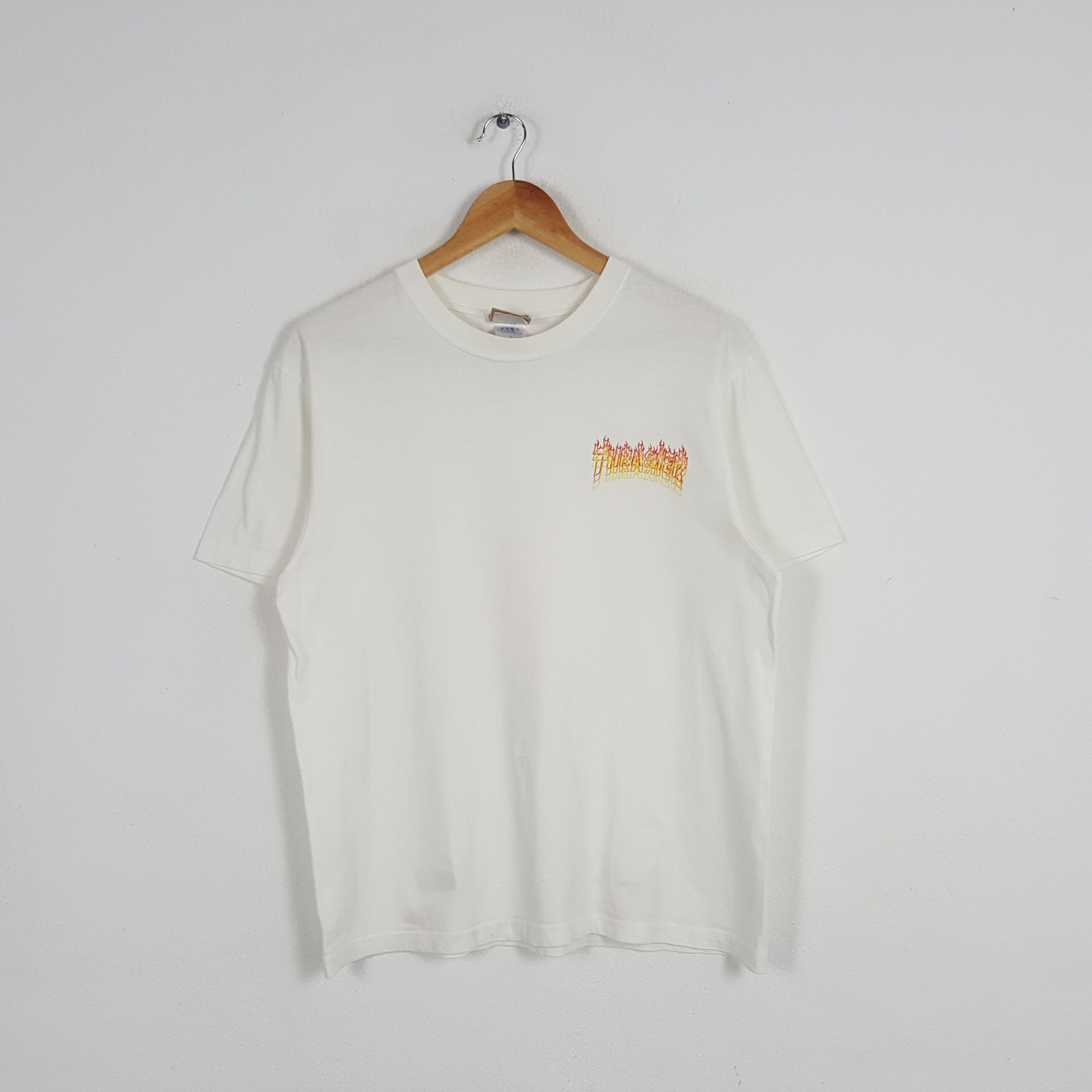 Thrasher × Vintage Vintage Thrasher America Skate Style Tshirt Size US L / EU 52-54 / 3 - 1 Thumbnail