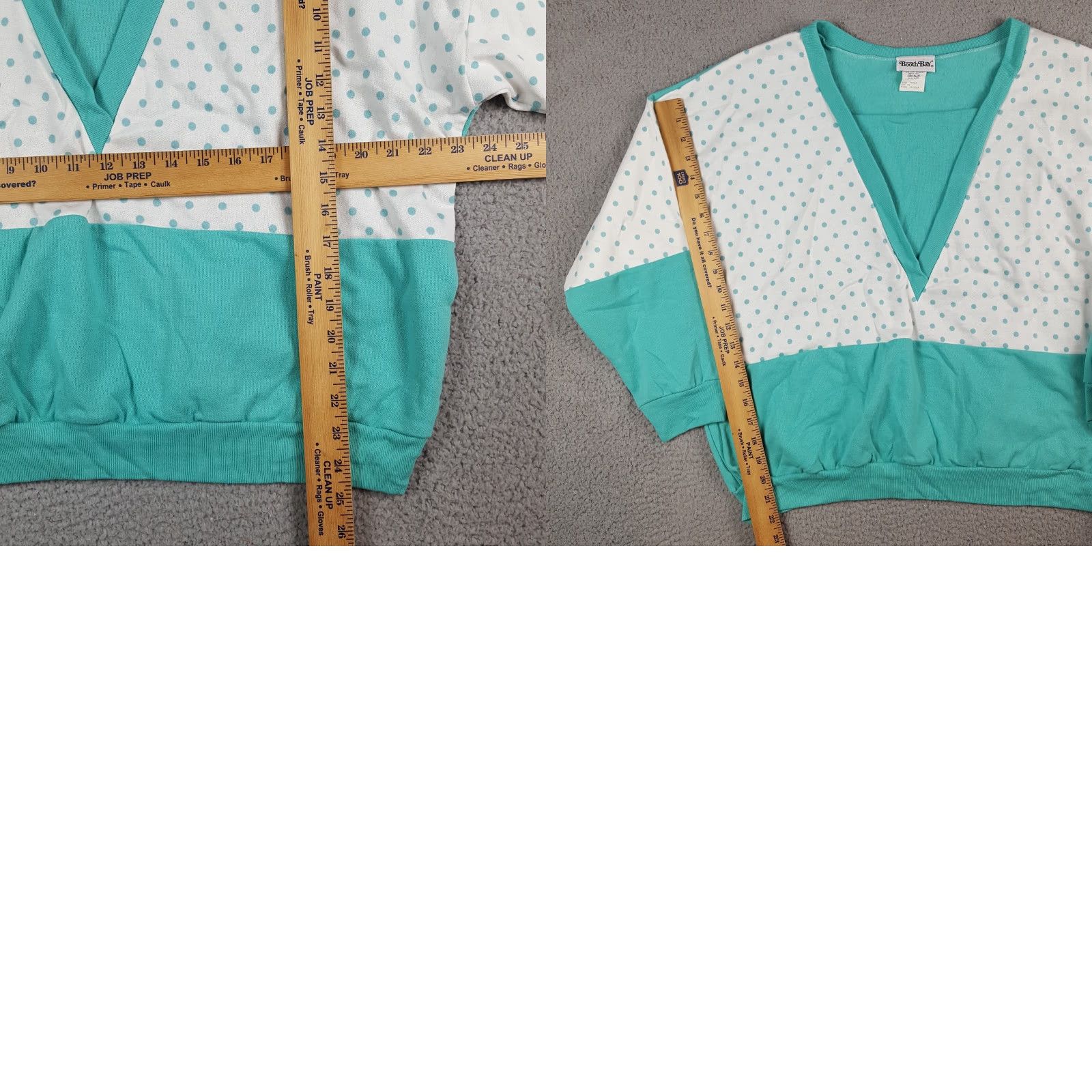 Vintage VINTAGE Booth Bay Sweatshirt Pullover Jumper 90s Blue Polka Dot V Neck Women's XL Pullover Sweatshirt Women XS? Size XL / US 12-14 / IT 48-50 - 8 Thumbnail