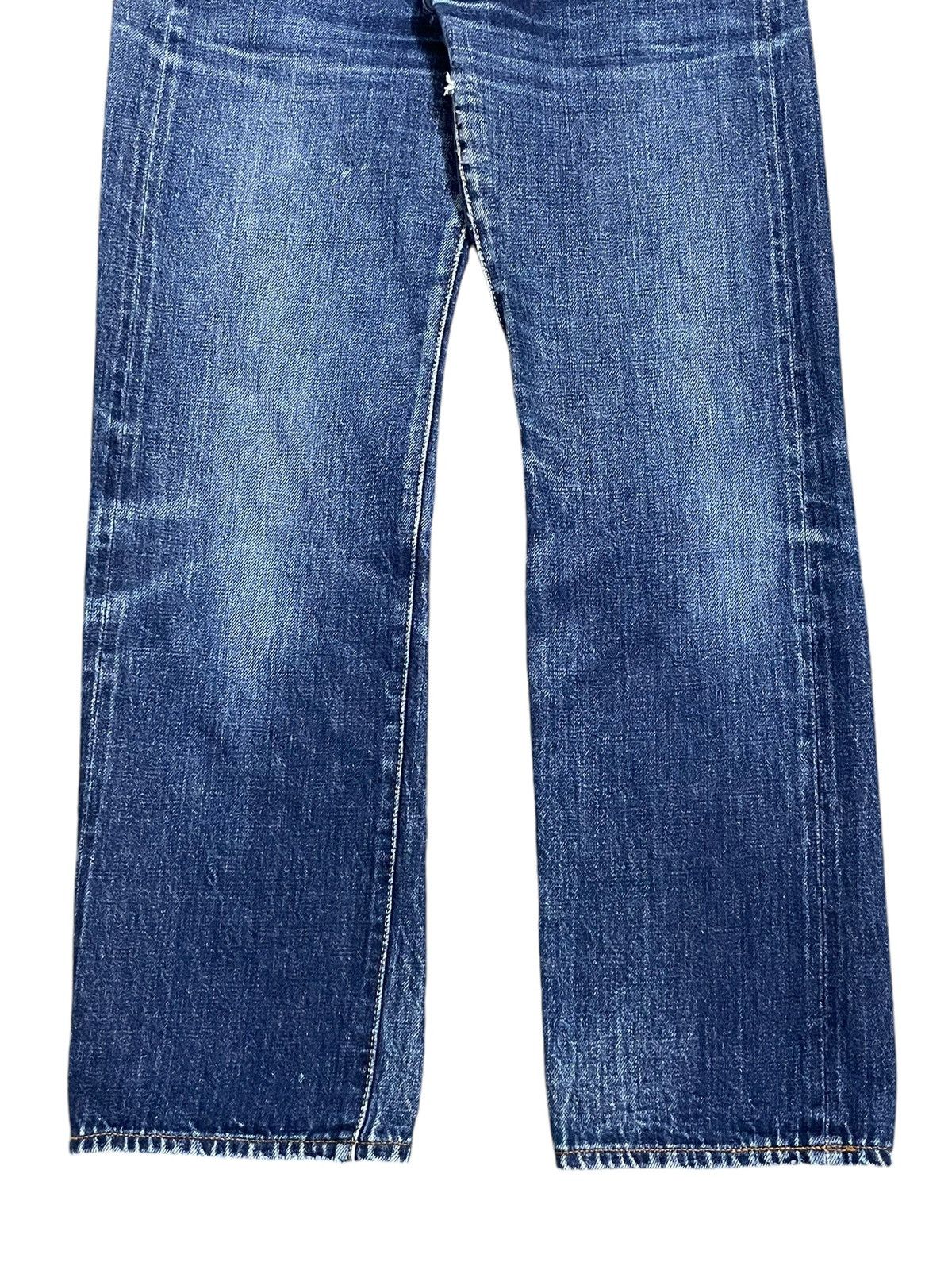 Denime Vintage Denime Japan Selvedge Button Fly Blue Wash Jeans Size US 27 - 5 Thumbnail