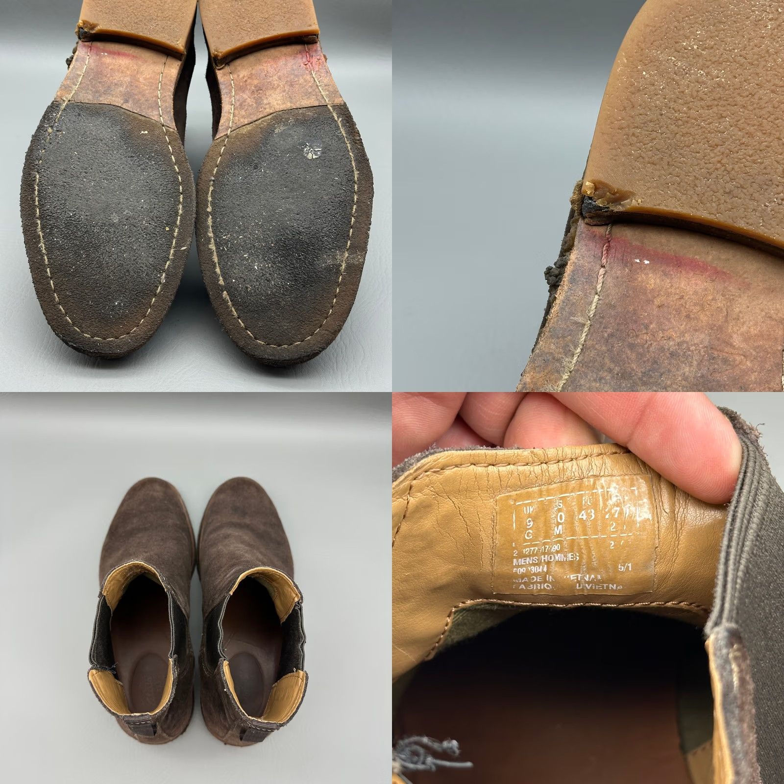 Clarks Clarks Clarkdale Gobi Chelsea Boots Mens 10 M Brown Suede Slip On Ankle Casual Boots Size US 9 / EU 42 - 9 Thumbnail