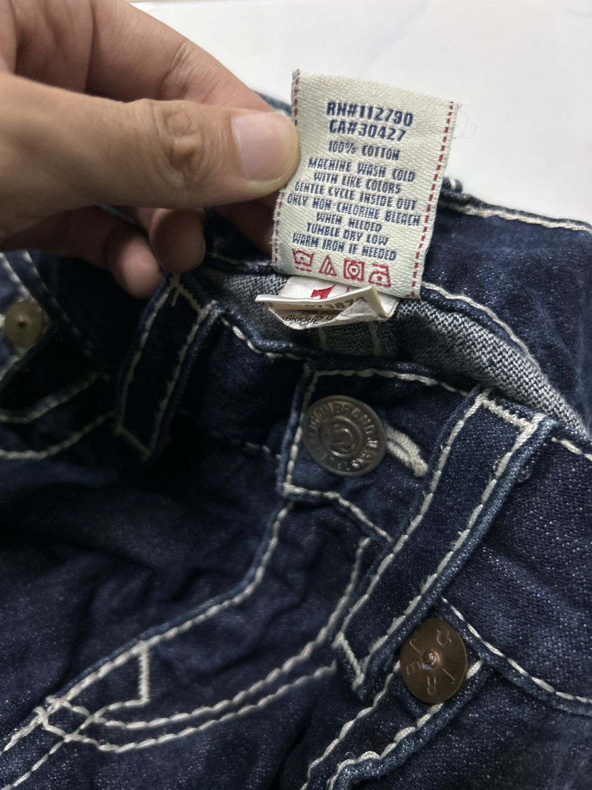 Japanese Brand × Kapital × True Religion Vtg TRUE RELIGION Flare denim Made In Usa Size US 30 / EU 46 - 11 Thumbnail