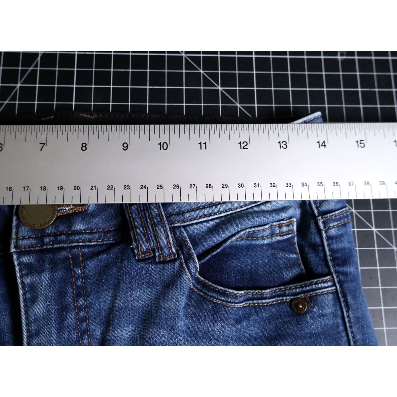 Vintage Democracy Ab Technology Jeans Women's 2 (28 x 29) Blue Straight Leg Denim Size 26" / US 2 / IT 38 - 5 Thumbnail