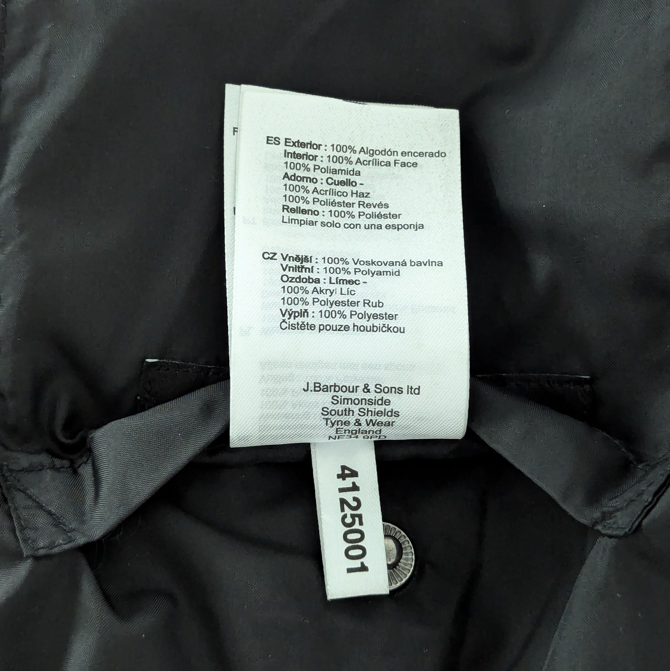Barbour Barbour Wax Baffle Wax Fibredown Jacket Black Waxed Cotton Size M / US 6-8 / IT 42-44 - 17 Thumbnail