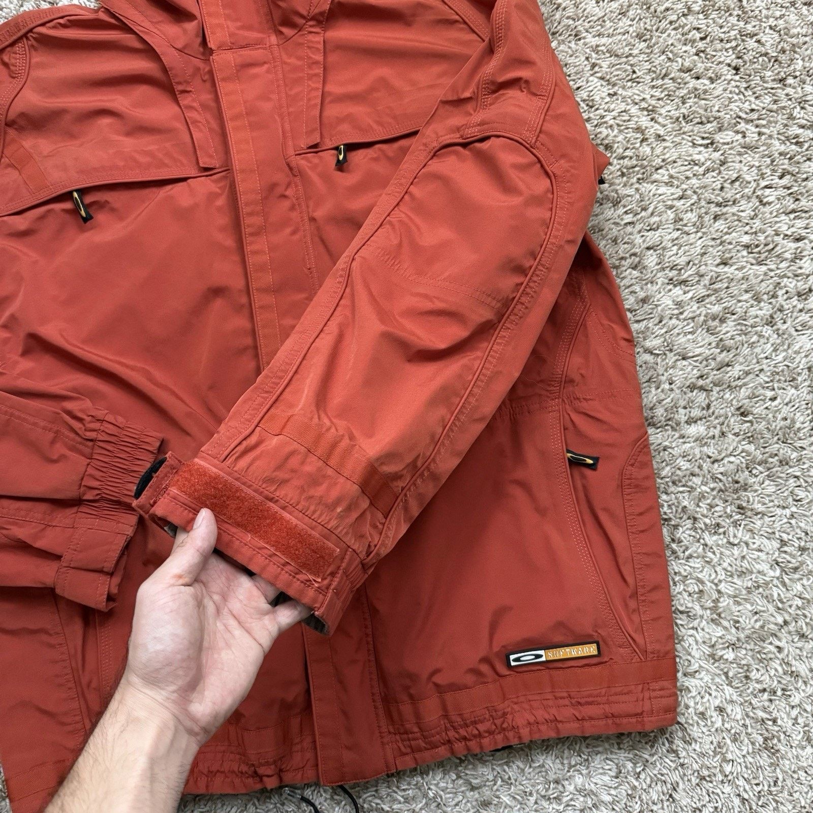 Oakley × Vintage RARE Vintage Y2K Oakley Software Ski Jacket Orange Size L Size US L / EU 52-54 / 3 - 9 Thumbnail