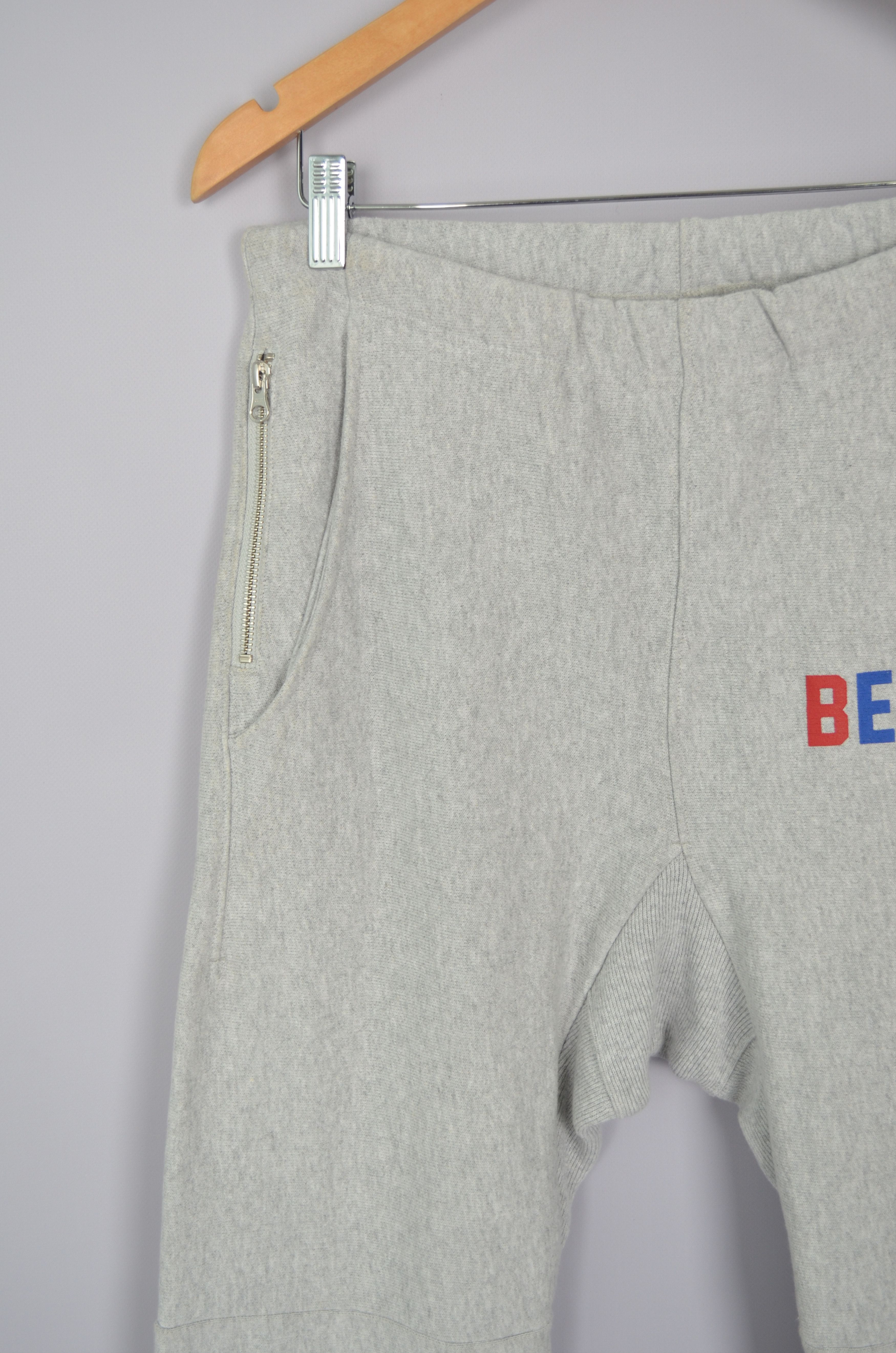 Beams Japan × Champion × Designer BEAMS x Champion Sweatpants Joggers Size S Gray Zipper Size US 30 / EU 46 - 3 Thumbnail