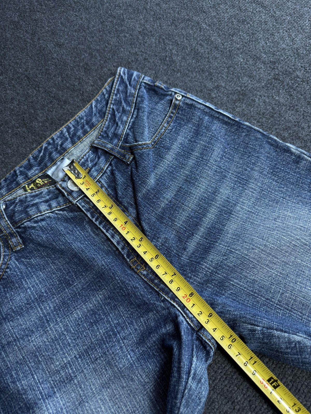 Lee Archive 90s Retro Lee Japan Y2K Flare Denim Jeans Low Rise Size 28" / US 6 / IT 42 - 19 Thumbnail