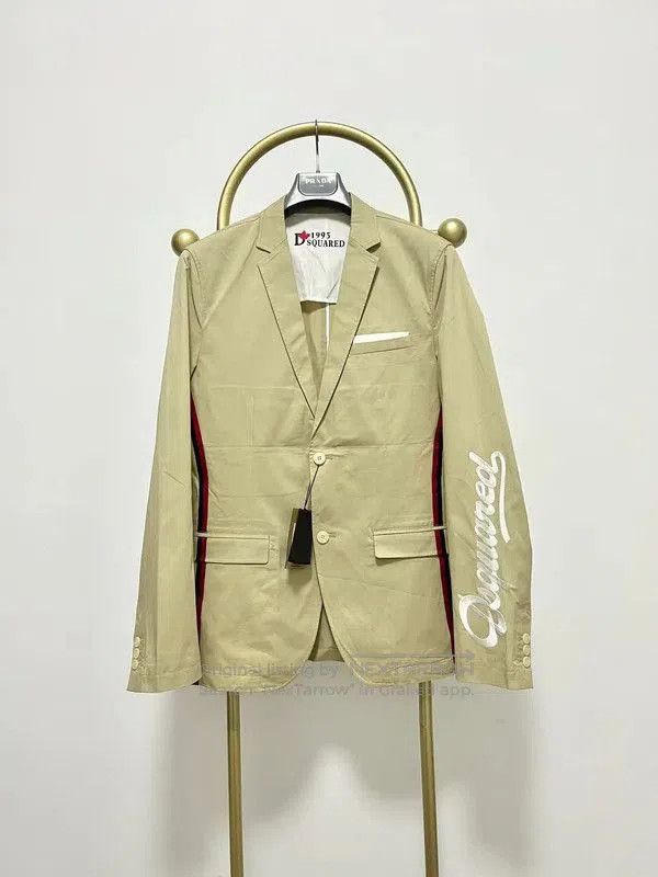 Dsquared2 DSQUARED2 Khaki Cotton Long Sleeve Jacket . Size US XXL / EU 58 / 5 - 1 Thumbnail