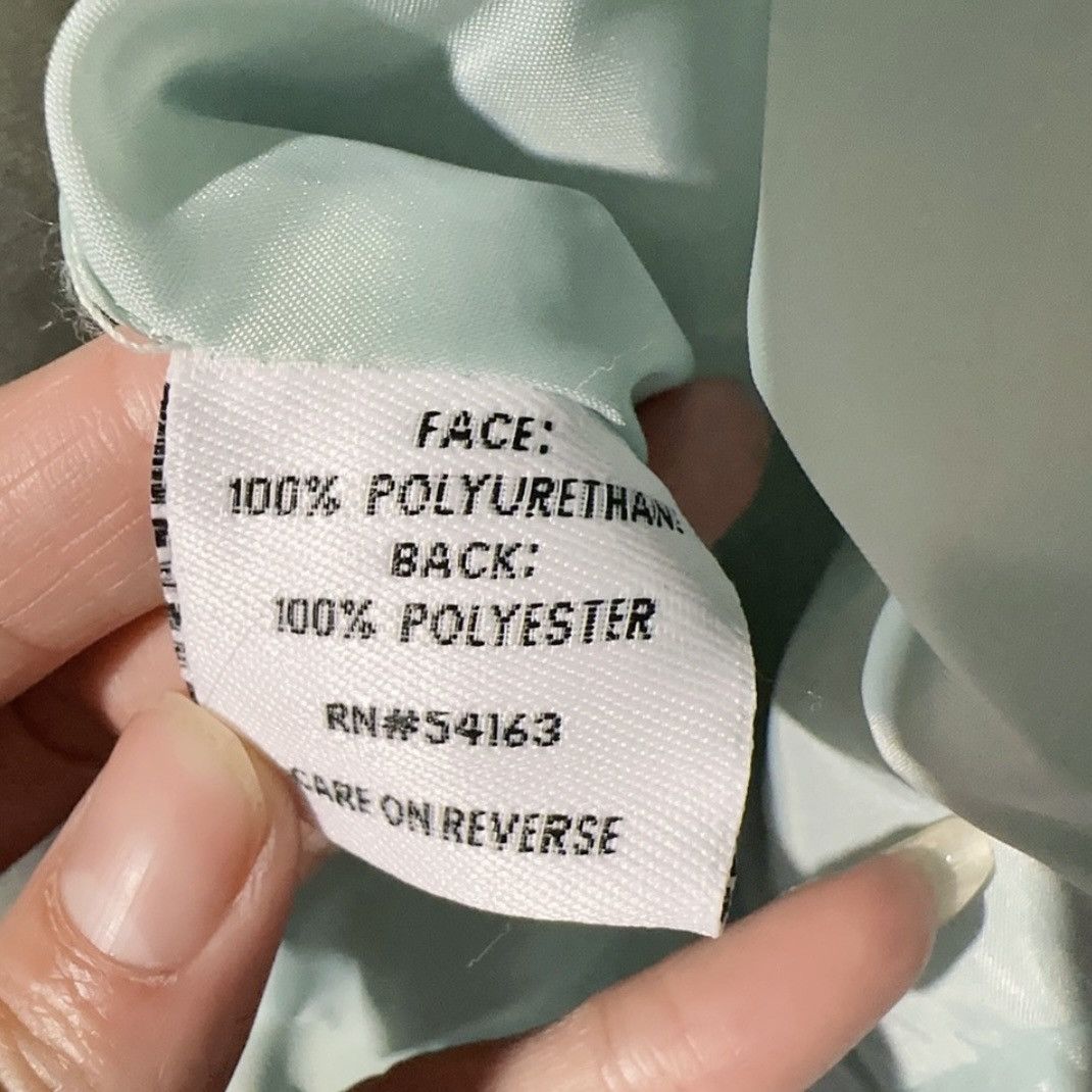 Calvin Klein × Designer Calvin Klein soft leather jacket light Green silver logo b Size M / US 6-8 / IT 42-44 - 6 Thumbnail