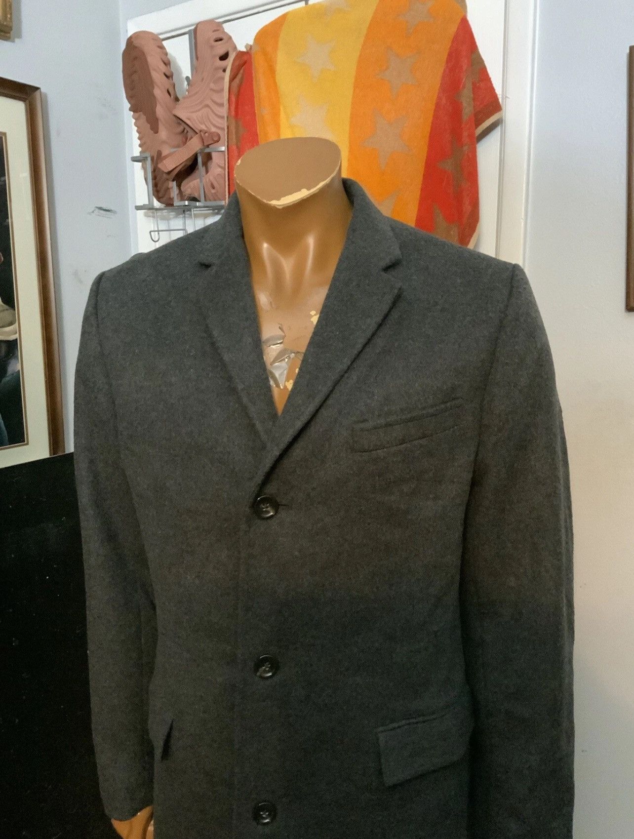 J.Crew $450 J. Crew Ludlow Wool Cashmere Charcoal Overcoat Coat Size US M / EU 48-50 / 2 - 11 Thumbnail