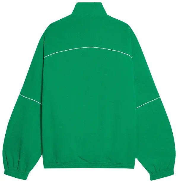 Balenciaga Double Brushed Fleece Green Tracksuit Jacket Size US S / EU 44-46 / 1 - 2 Thumbnail