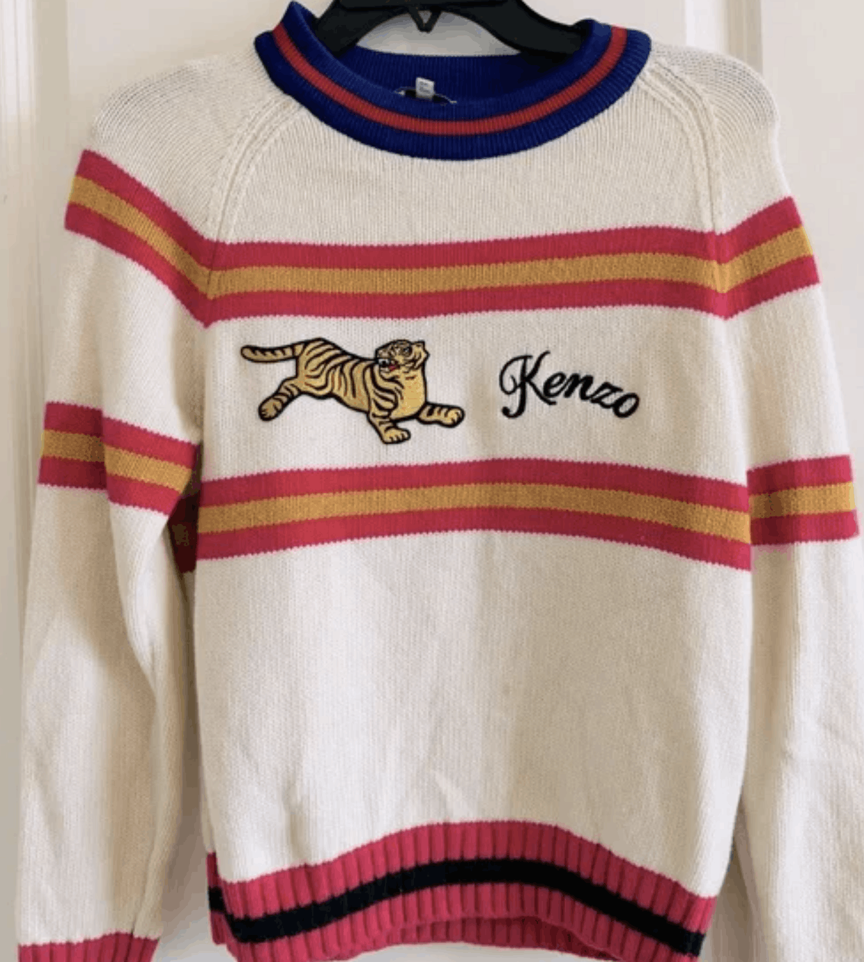 Kenzo Sweater Sailor Logo White