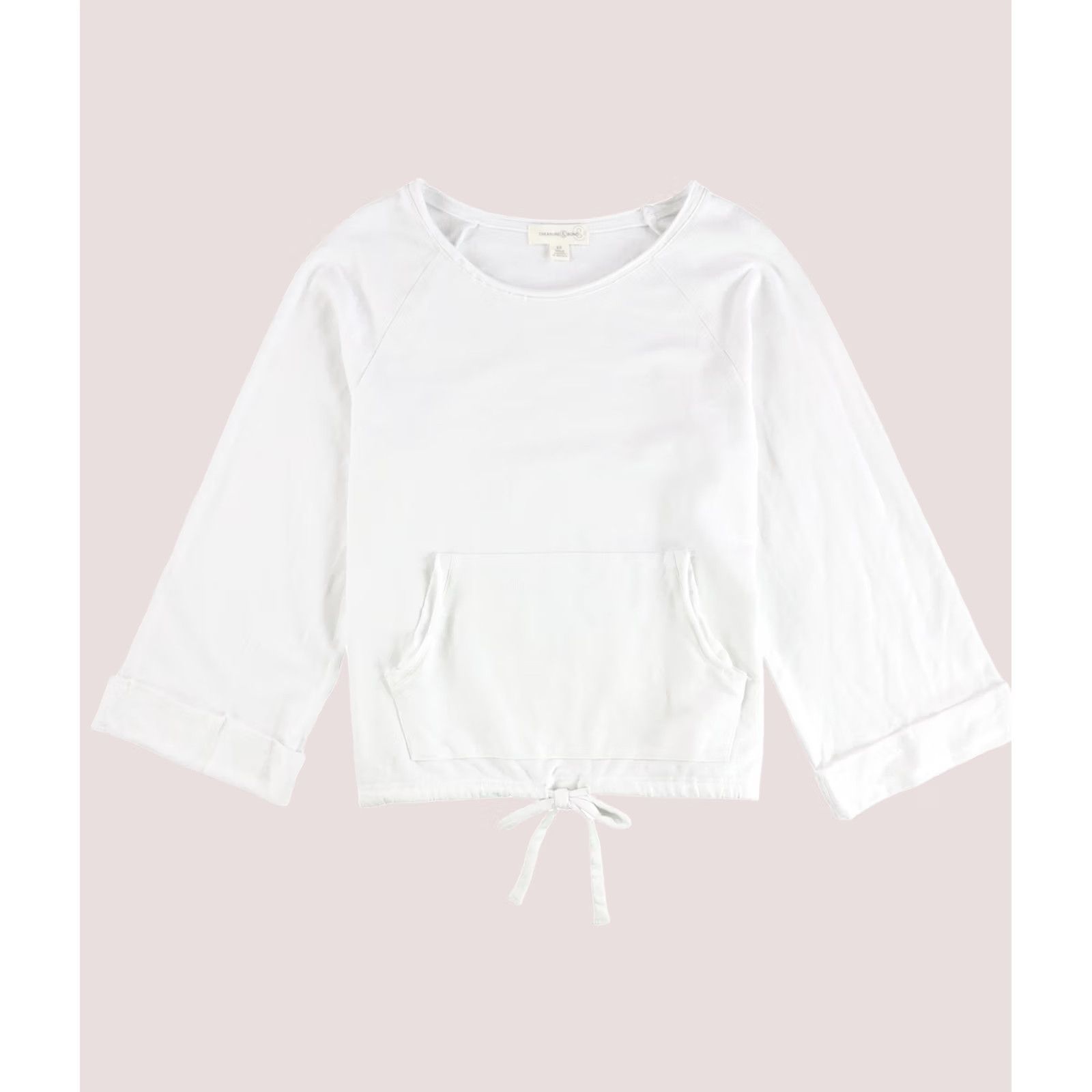 Treasure & Bond Treasure & Bond Womens Blouse, Solid Pullover, White, M Size M / US 6-8 / IT 42-44 - 1 Thumbnail