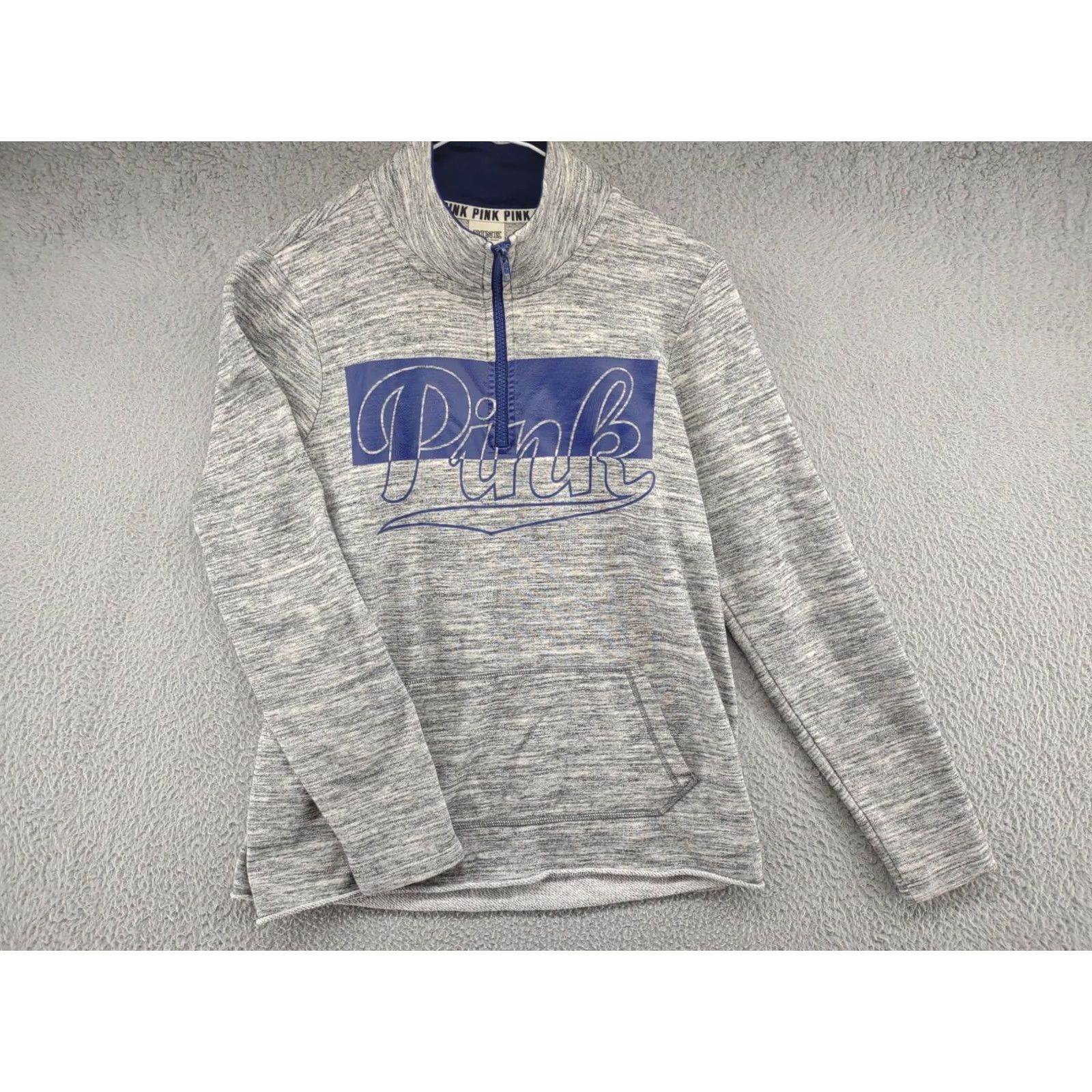 Pinko PINK Victoria's Secret Pullover Spell Out 1/4 Zip Sweatshirt Womens Size S Multicolor Logo 1/4 Zip Pullover Sweatshirt Womens Size Small Size S / US 4 / IT 40 - 2 Thumbnail