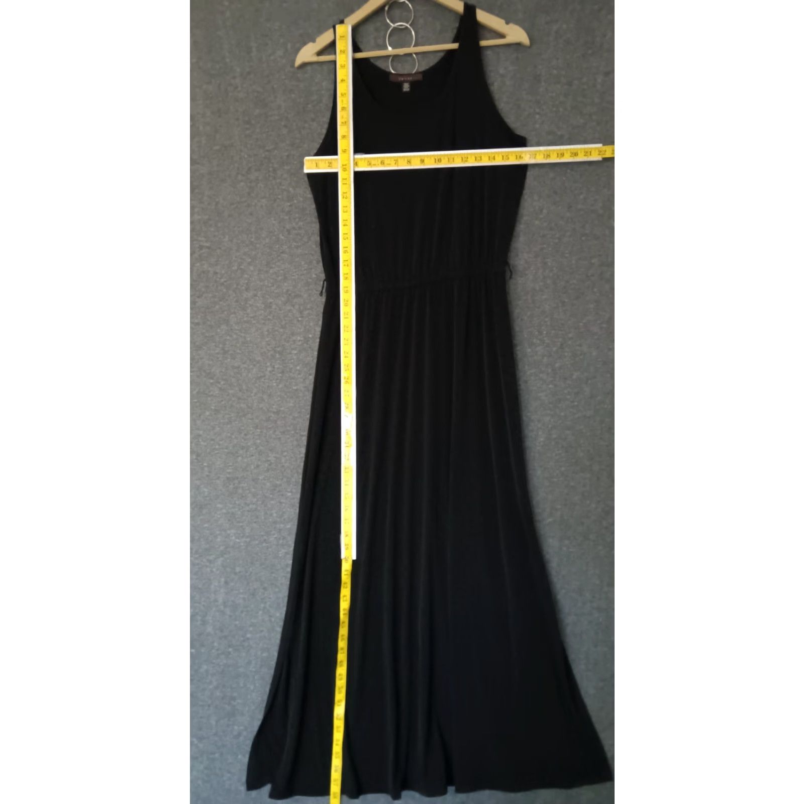 Vintage VINTAGE Fever Dress Maxi Women's Black Casual Size S Sleeveless Side Slit Pullover Maxi Dress, Solid, 90s-Event, Womens Size S / US 4 / IT 40 - 4 Thumbnail