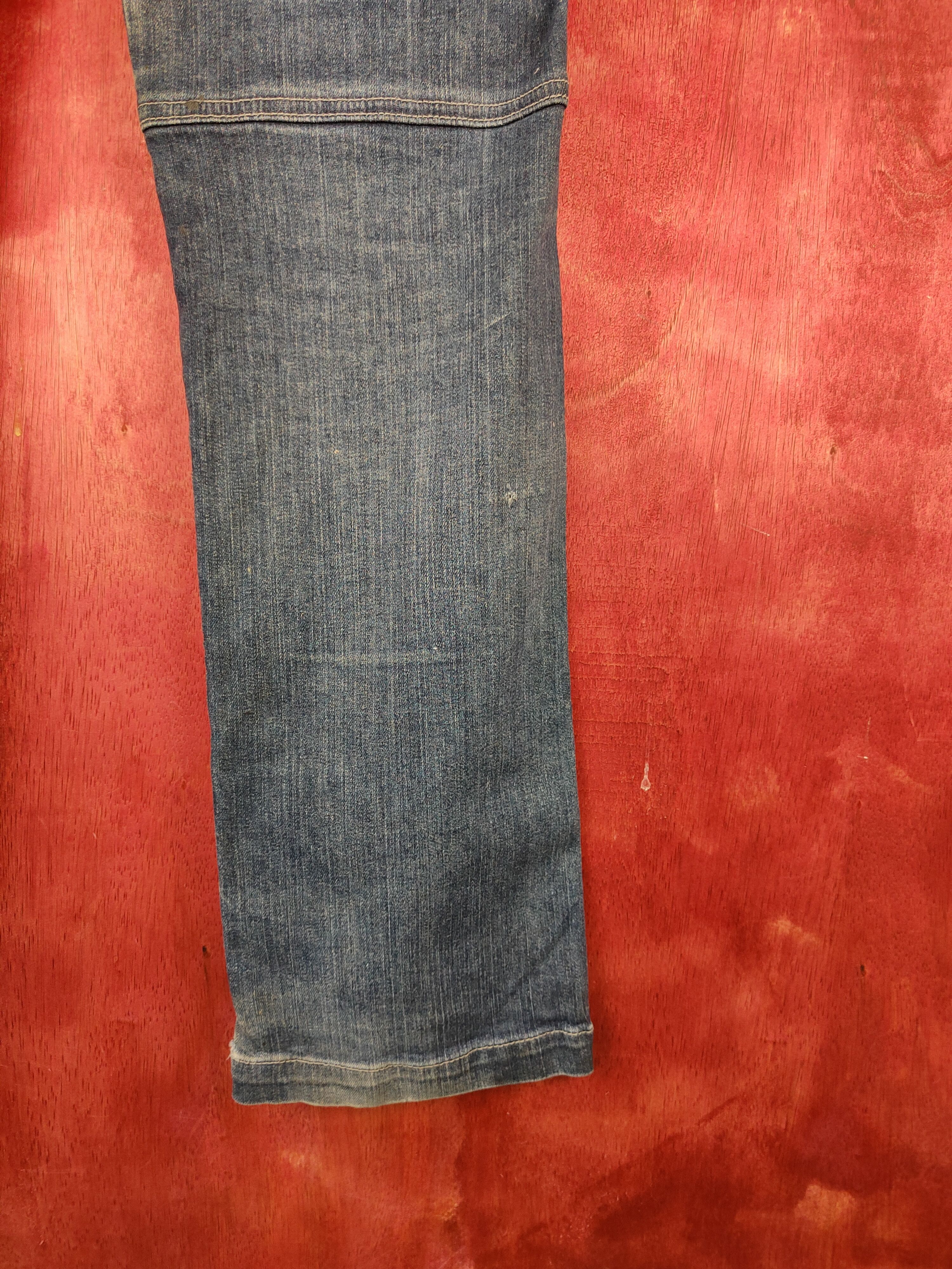 Japanese Brand × Vintage Tora Dark Blue Faded Distressed Ripped Jeans #S1850 Size US 32 / EU 48 - 13 Thumbnail