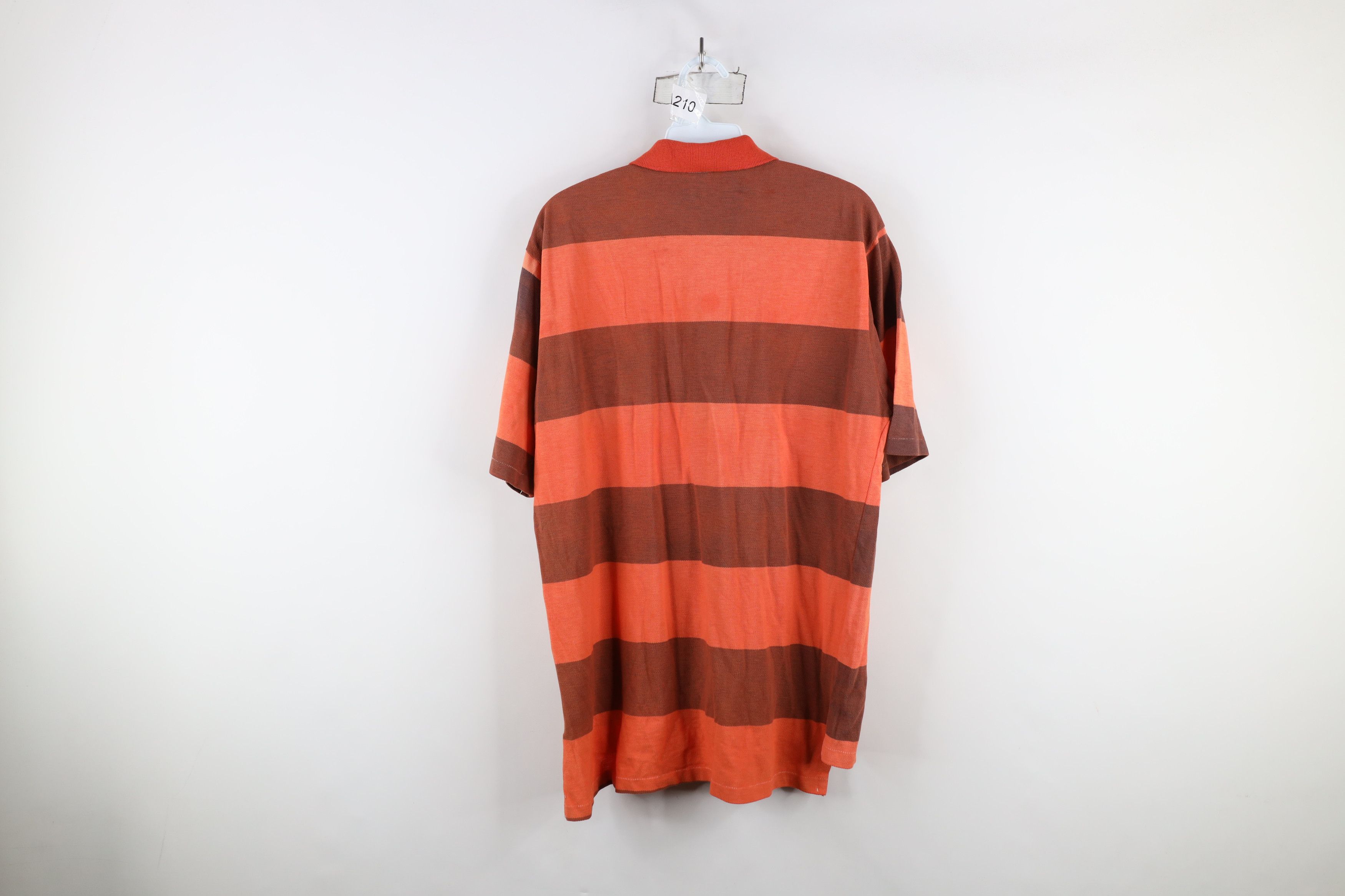Ralph Lauren × Vintage Vintage 90s Ralph Lauren Spell Crest Striped Polo Shirt USA Size US L / EU 52-54 / 3 - 11 Thumbnail