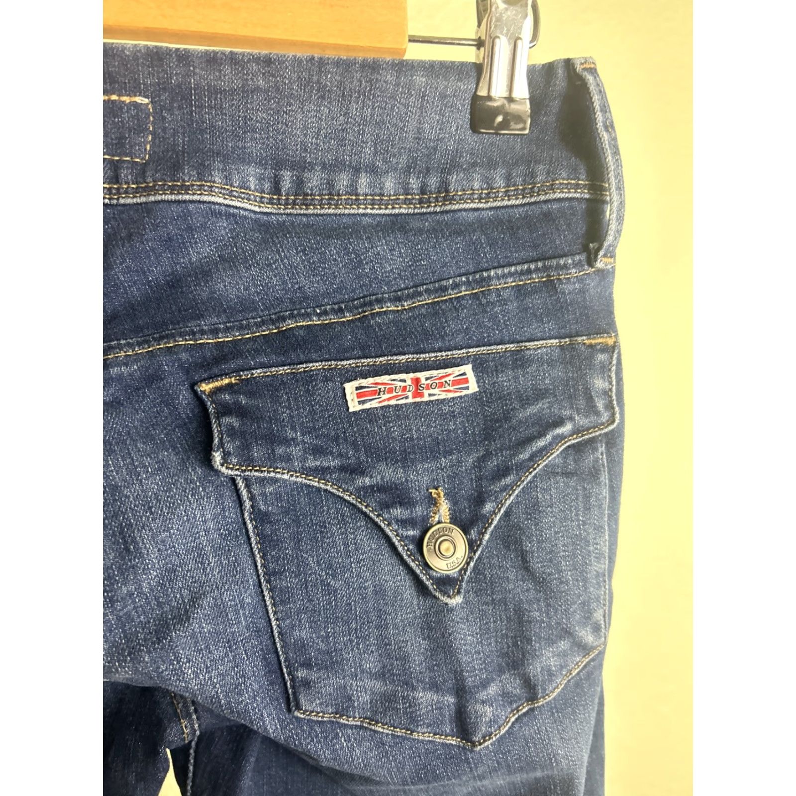 Hudson HUDSON Jeans Dark Wash Collin Skinny Pockets 26x29 Women Blue Regular Size 26 Jeans Womens Skinny Pockets 90s? Size 26" / US 2 / IT 38 - 7 Thumbnail