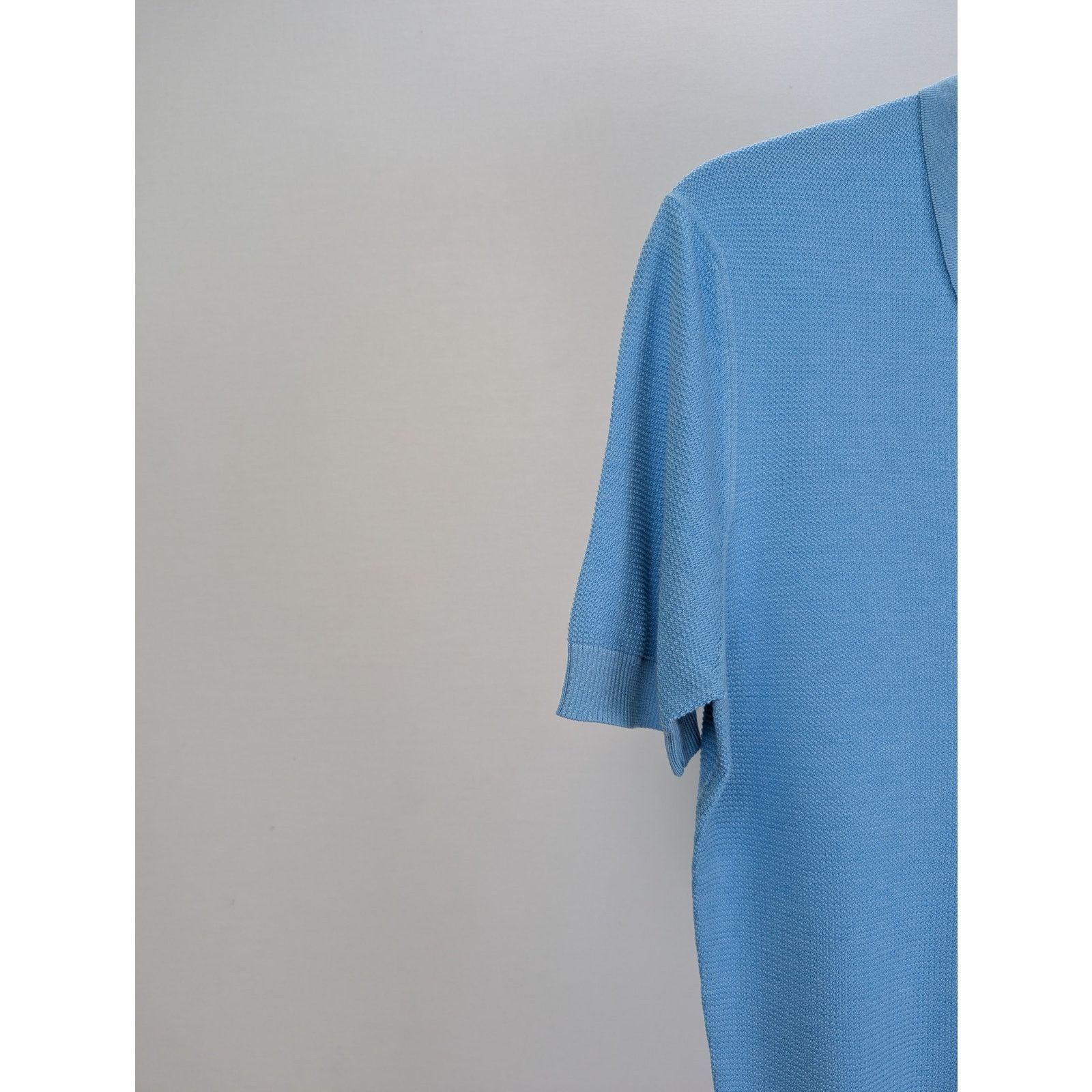 Tom Ford o1rshd1 Knit Polo in Blue Size US M / EU 48-50 / 2 - 2 Thumbnail