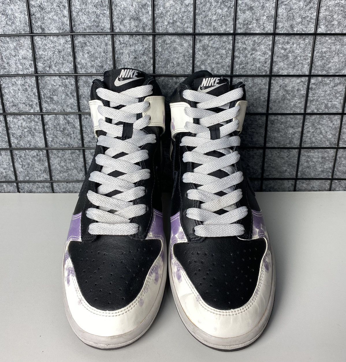 Vintage Nike Dunk High Splatter 2009 Hi Top Sneakers Size 8.5 Size US 8.5 / IT 38.5 - 3 Thumbnail