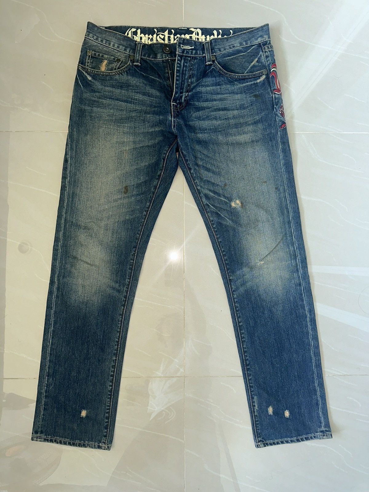 Christian Audigier × Japanese Brand × Vintage Christian Audigier vintage jean Size US 34 / EU 50 - 4 Thumbnail