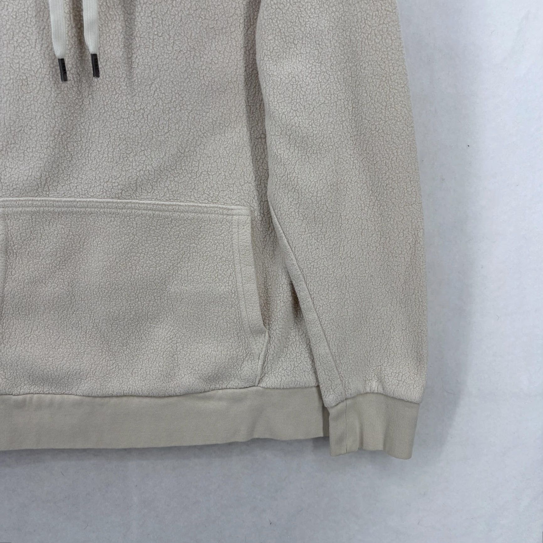 KangaROOS feat Hoodie Mens M Oatmilk Beige Knit Fleece Kangaroo Pocket Pullover Crew Neck Heavyweight Size US M / EU 48-50 / 2 - 3 Thumbnail