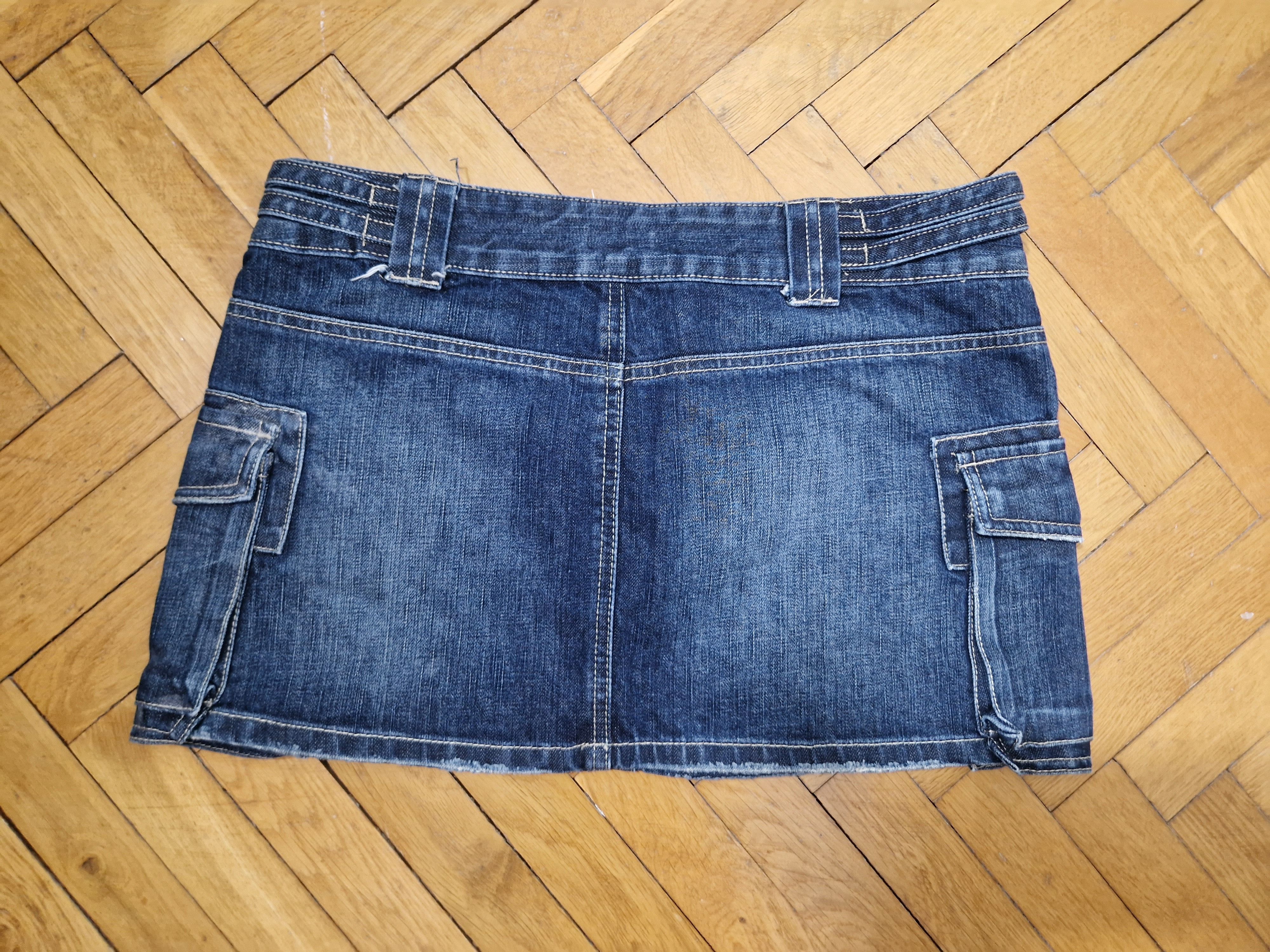 Japanese Brand × Vintage vintage y2k denim mini skirt japanese style grunge emo Size 30" / US 8 / IT 44 - 7 Thumbnail